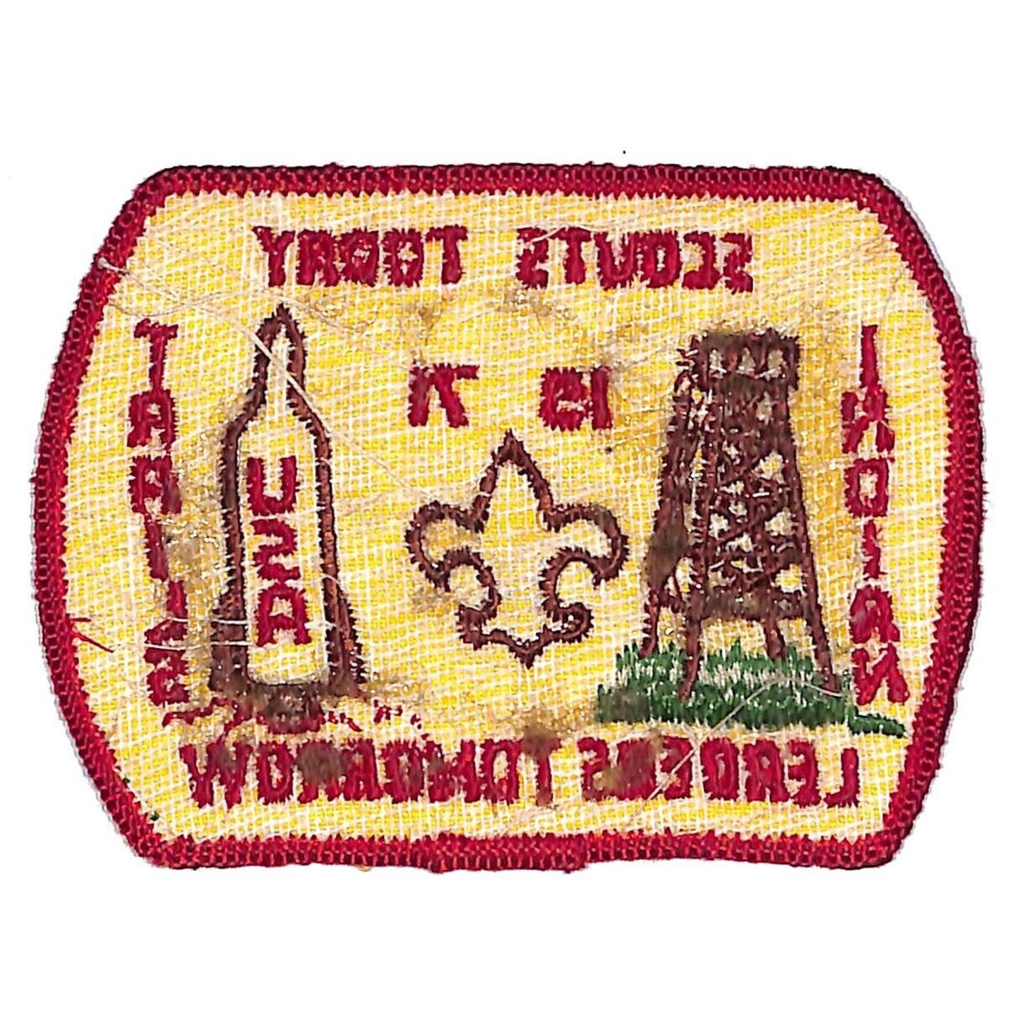 Boy Scouts BSA 1971 Indian Trails "Scouts Today - Leader Tomorrow" Patch Scarce