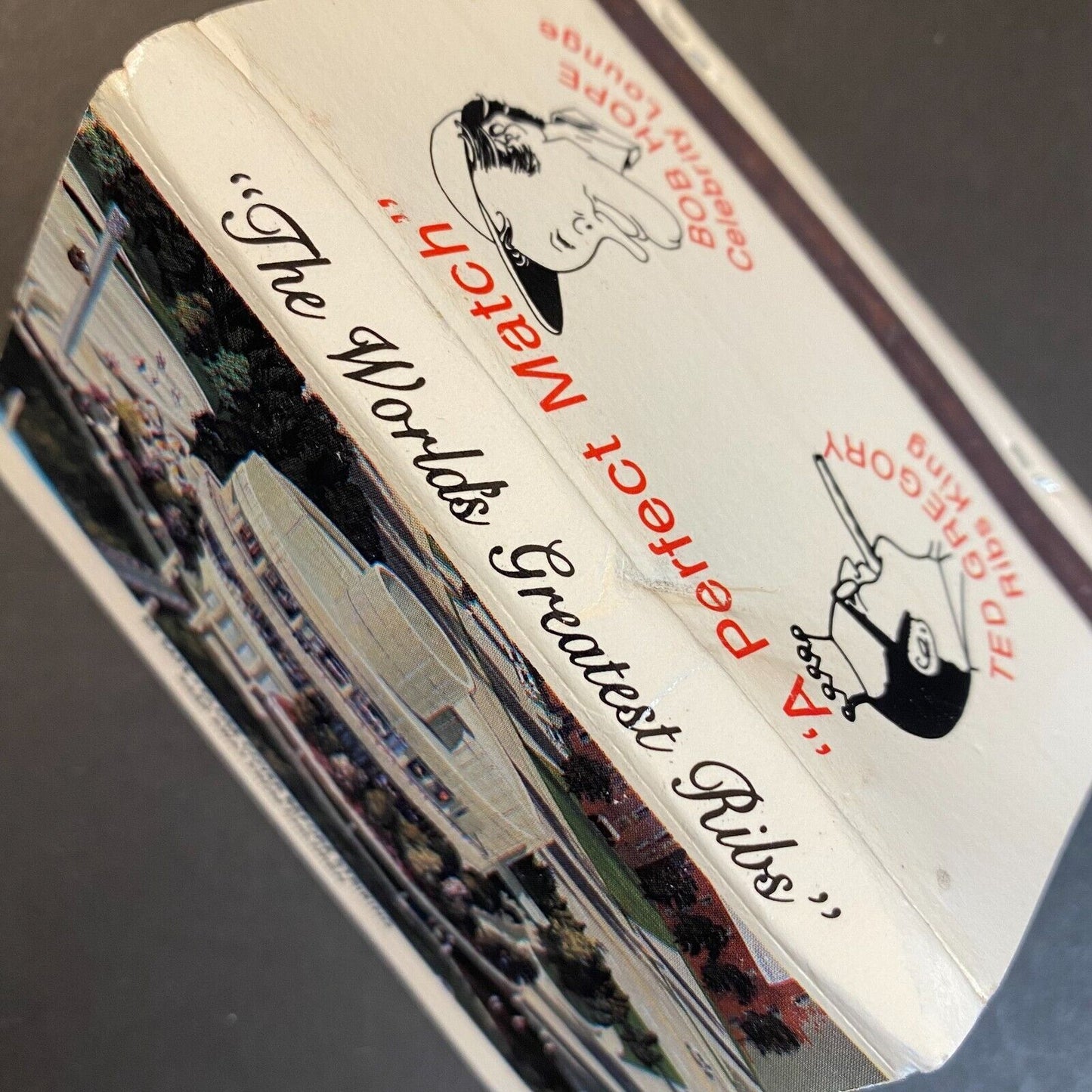 Montgomery Inn Olympic Boathouse Bob Hope Full Matchbook c1975-80's (#3)