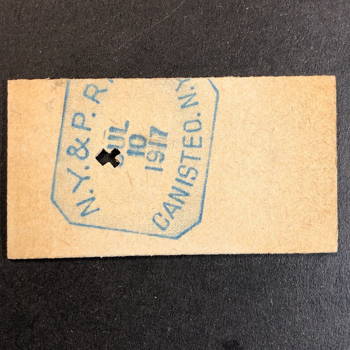 New York & Pennsylvania Railroad July 10 1917 Whitesville, NY Ticket #18235