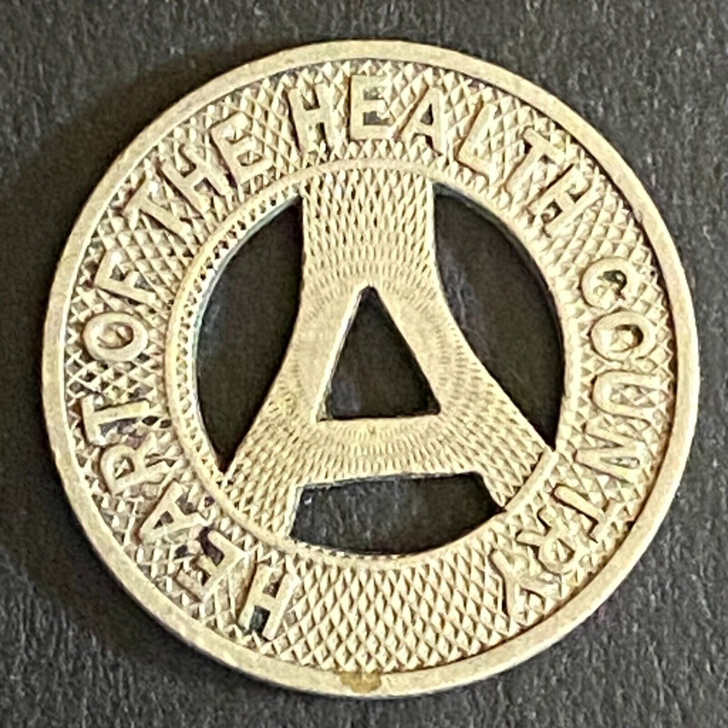 Albuquerque Bus Co. "Health Country" Transit Token 16mm VGC Hanging "A" (#8)