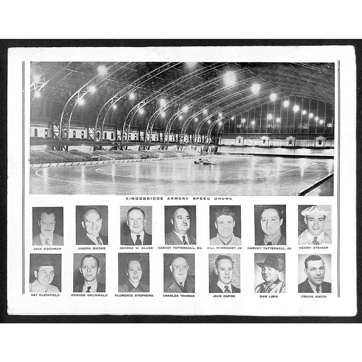 Kingsbridge Armory Speed Drome Bronx, NY 1947 Midget Racing Program 4pp* Scarce
