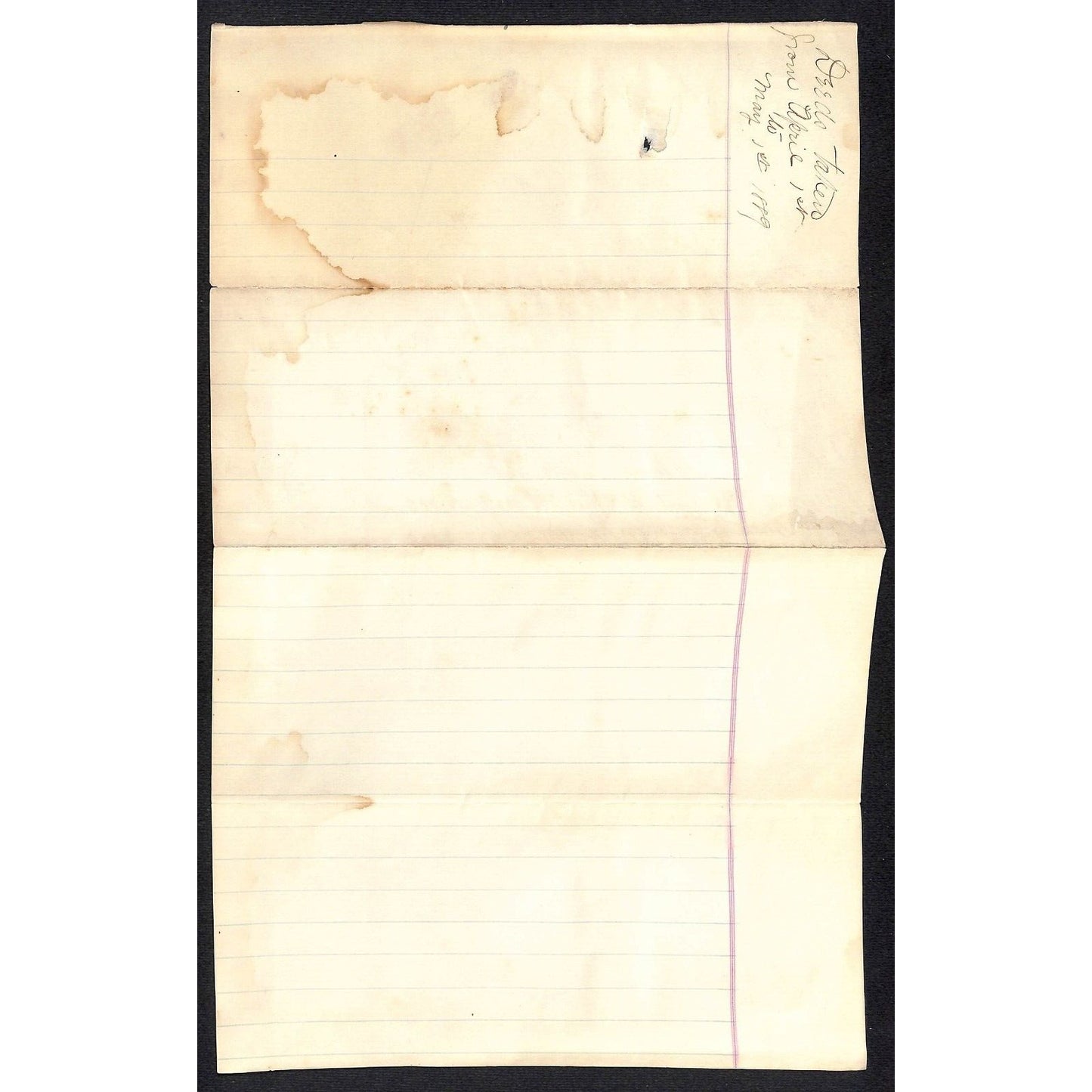 Poughkeepsie & Connecticut Railroad 1889 "Deeds Taken" Sheet Scarce