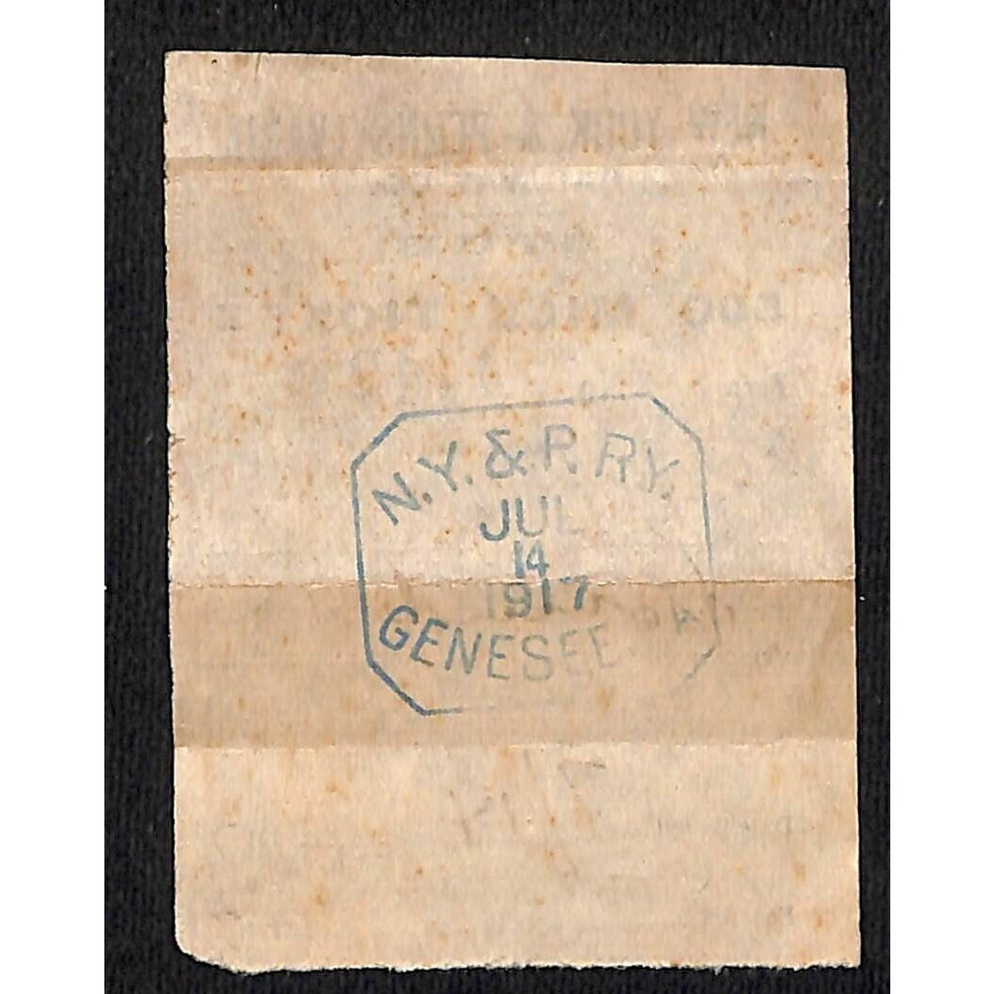 New York & Pennsylvania Ry 1917 500 Mile Ticket Stub #4442