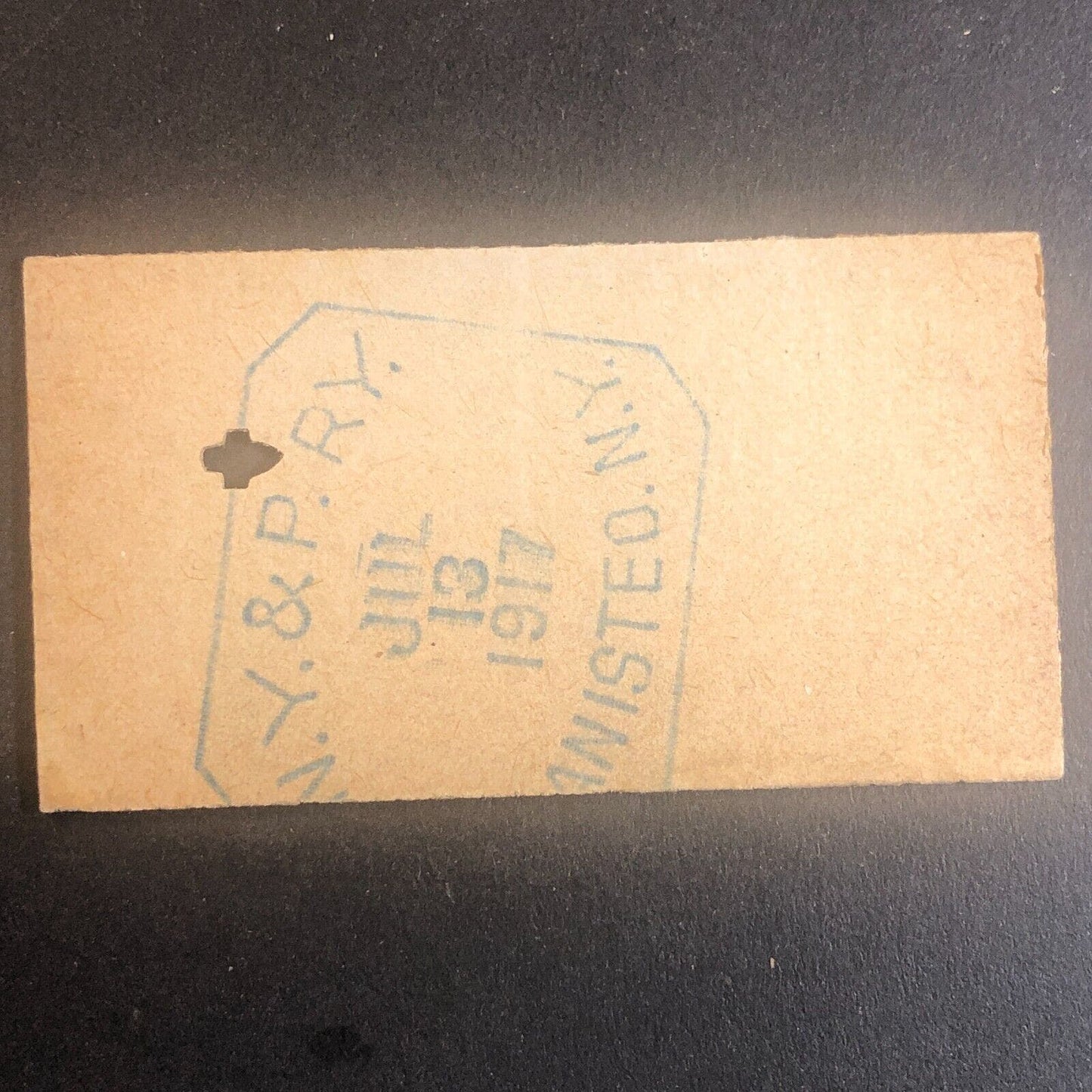 New York & Pennsylvania Railroad July 13 1917 Greenwood, NY Ticket #53543