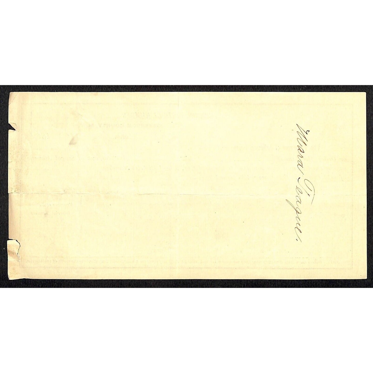 1886 Jefferson County Montana Territory School Warrant for "Services as Teacher"