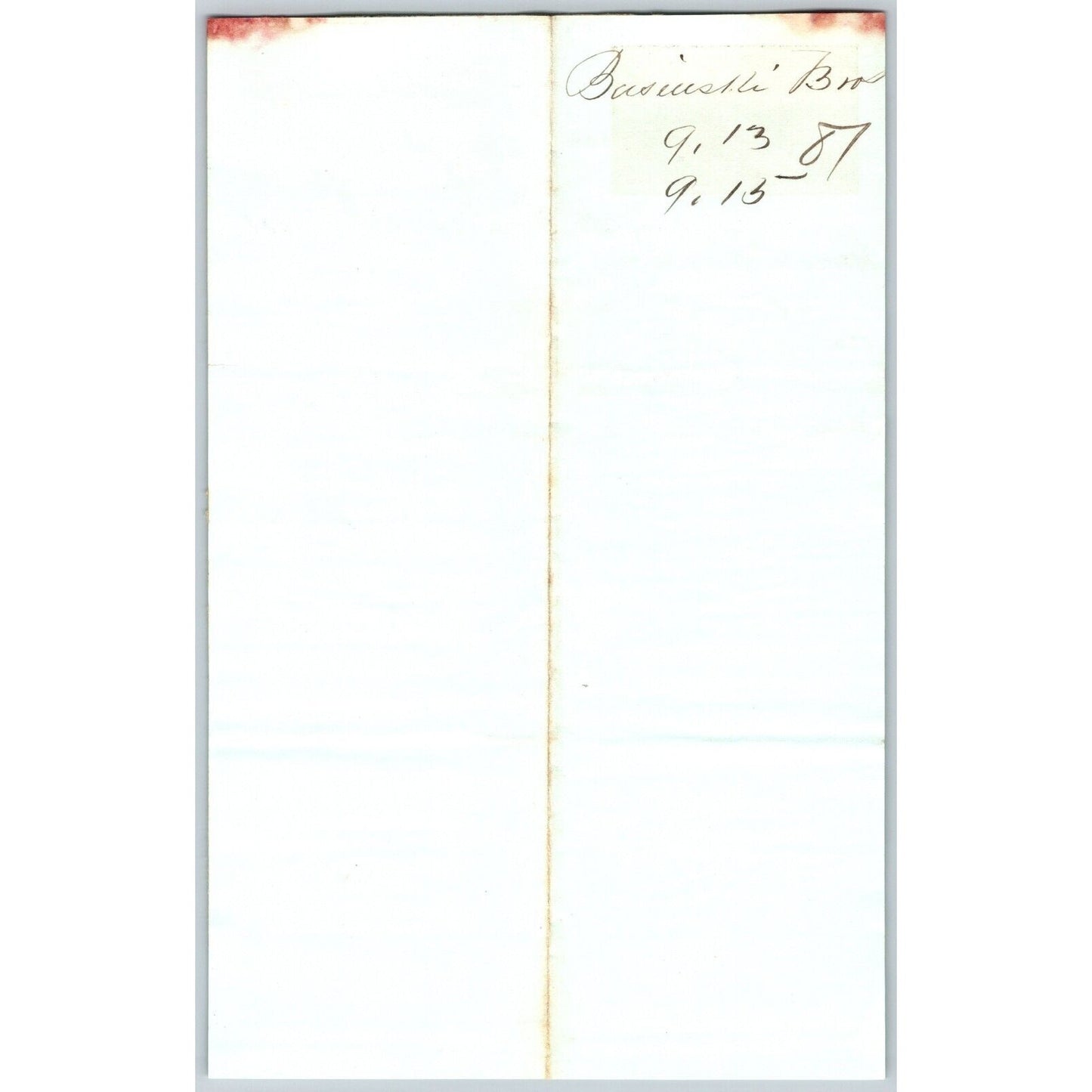 J. Basinski & Bros. Bozeman, MT (Dry Goods) 9/15 1881 Letterhead Henry Elling*