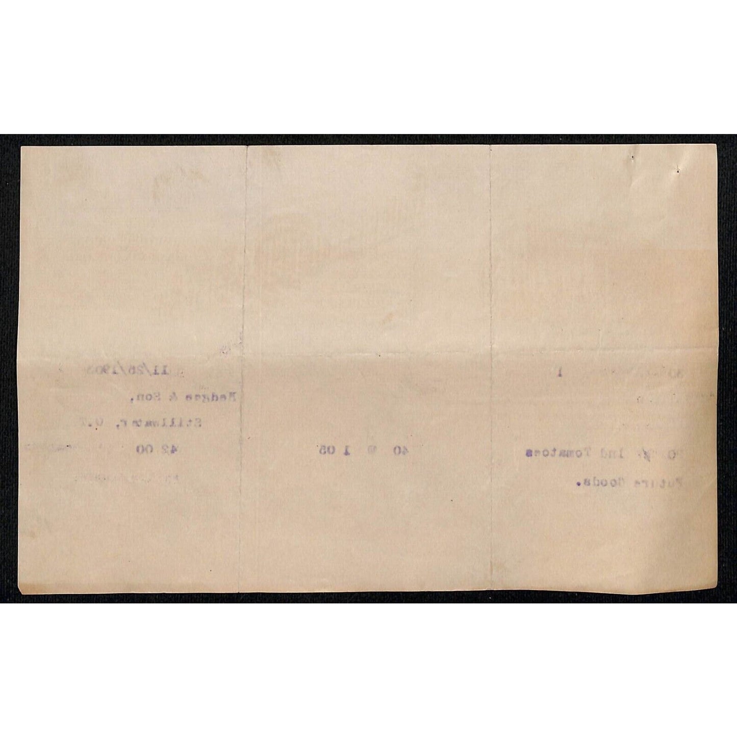1903 Williamson Halsell Frasier Grocers Territorial Guthrie, OK Billhead Scarce