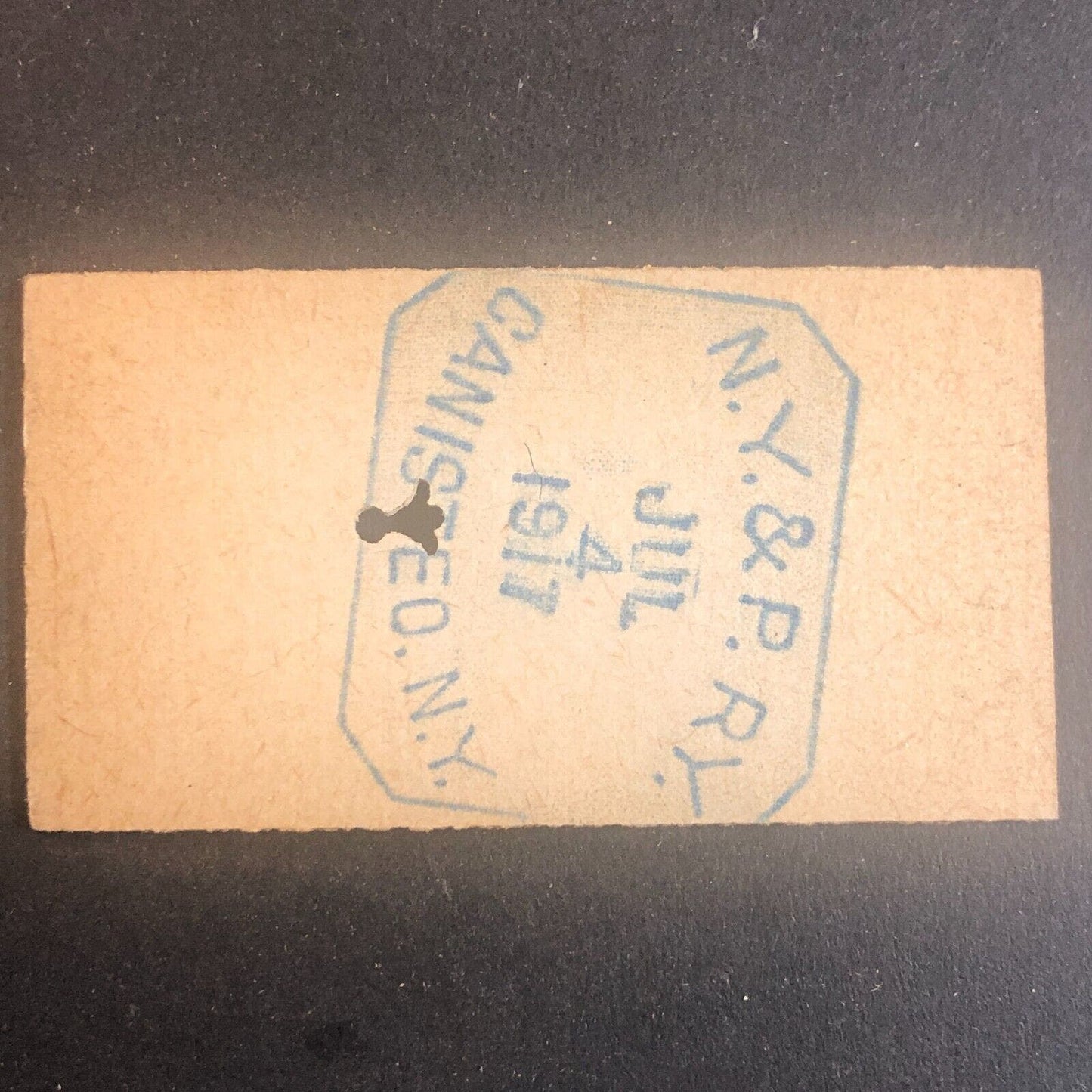 New York & Pennsylvania Railroad July 4 1917 Rexville, NY Ticket #30200