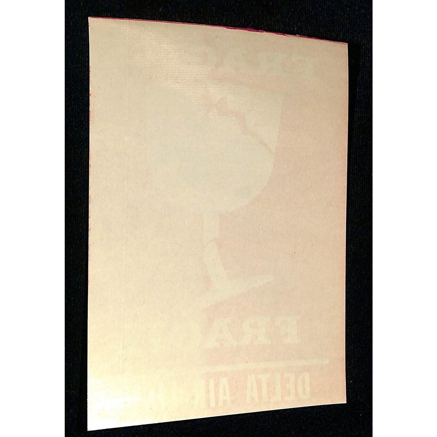 Delta Air Lines "Fragile / Fragil" Shipping Label Gummed 4" x 6" c1966-70's VGC