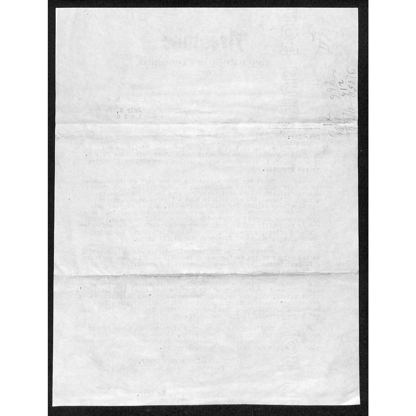 Firestone Tire & Rubber Co. Albany, NY 1926 TLS Letterhead re: Reduced Prices