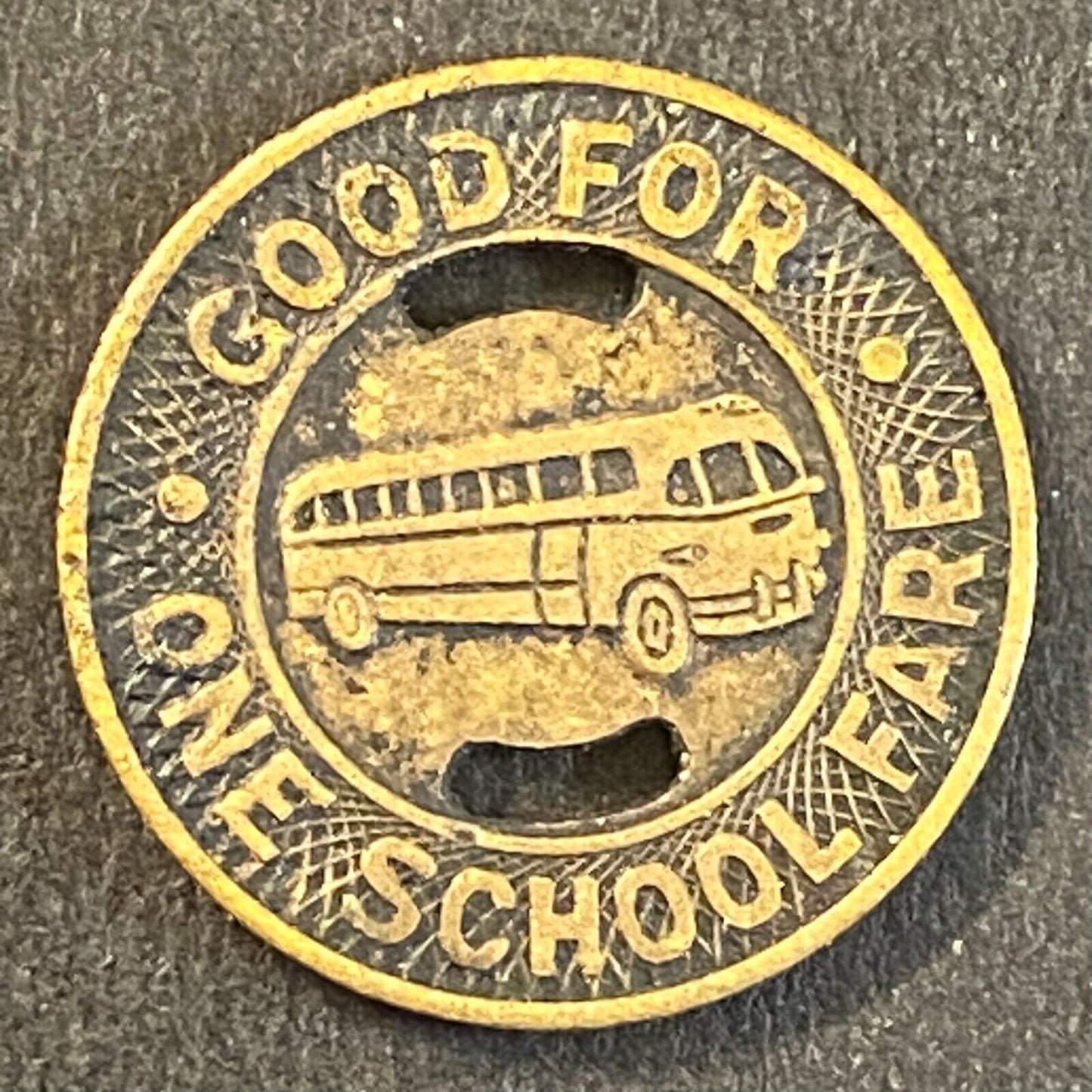 Lincoln City Lines Inc. Neb. G/F One School Fare Transit Bus Token 16mm
