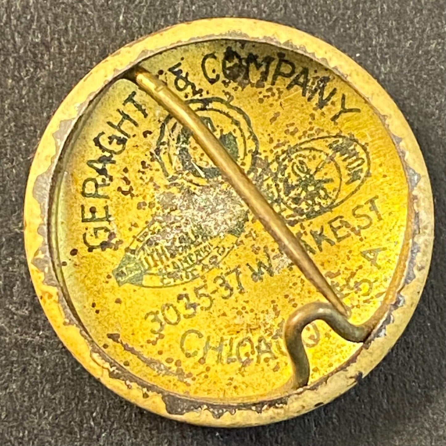 Red Cross ARC LSS Beginner Swimming Life Saving Steel Litho Pinback 3/4"
