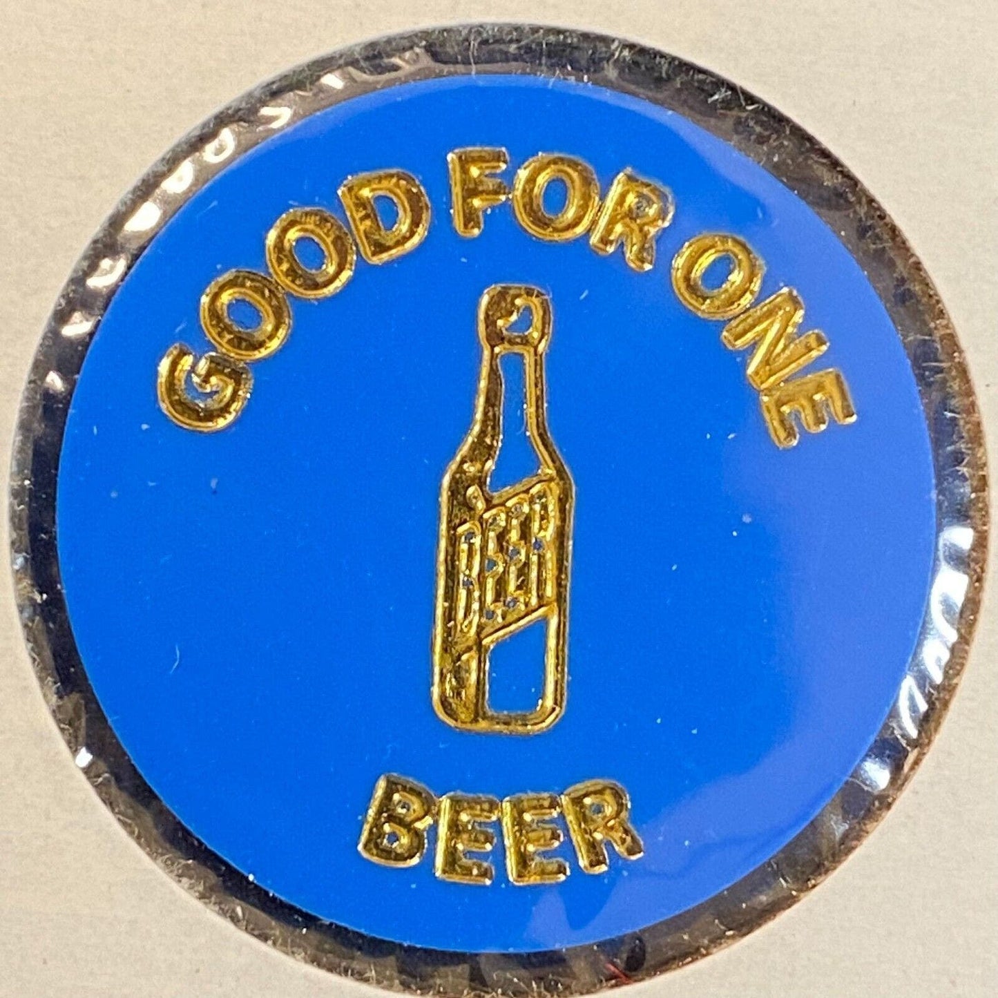 Meadville, PA American Legion #111 c1980's Plastic "G/F One Bottle Beer" Token