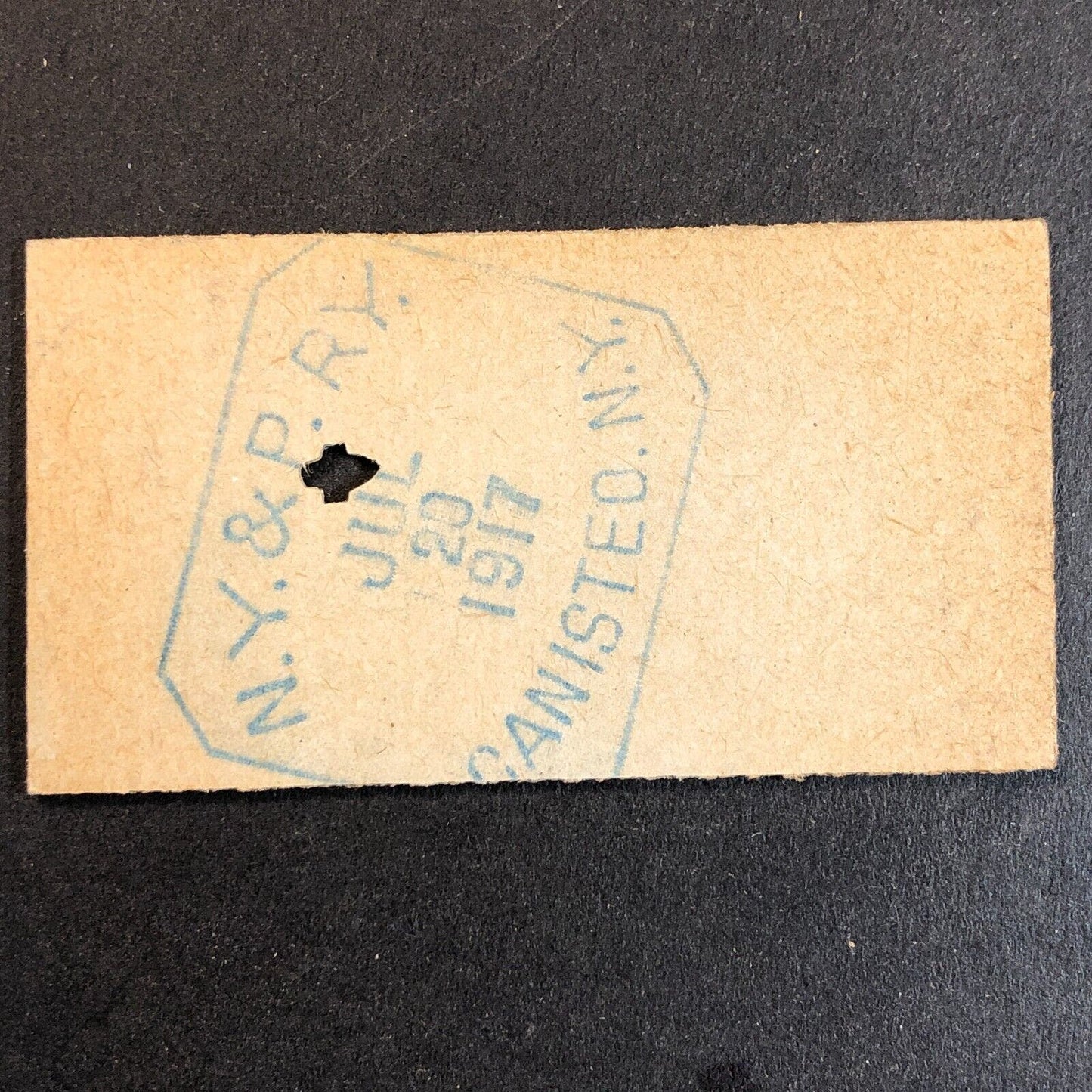 New York & Pennsylvania Railroad July 20 1917 Whitesville, NY Ticket #18267