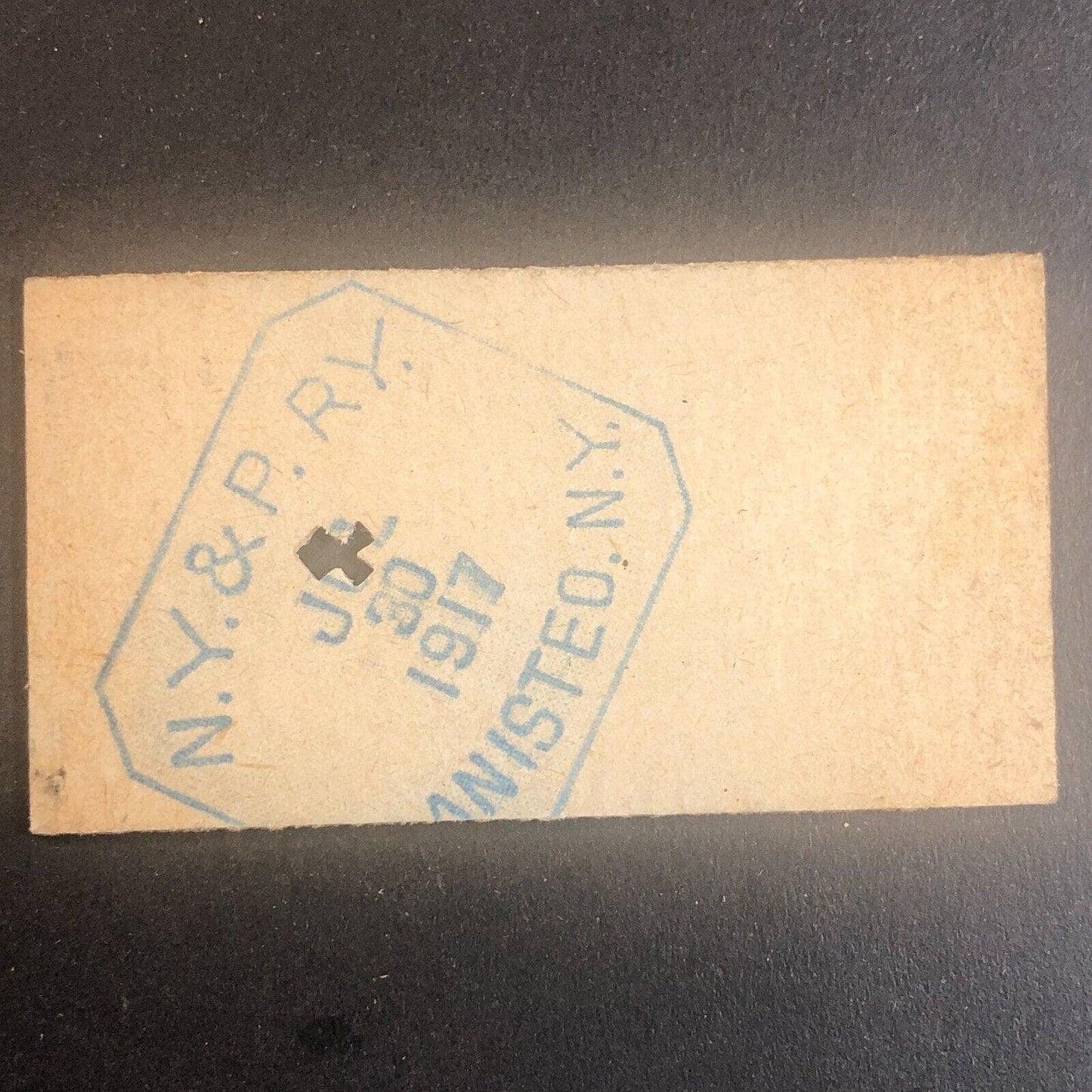 New York & Pennsylvania Railroad July 30 1917 Rexville, NY Ticket #30273