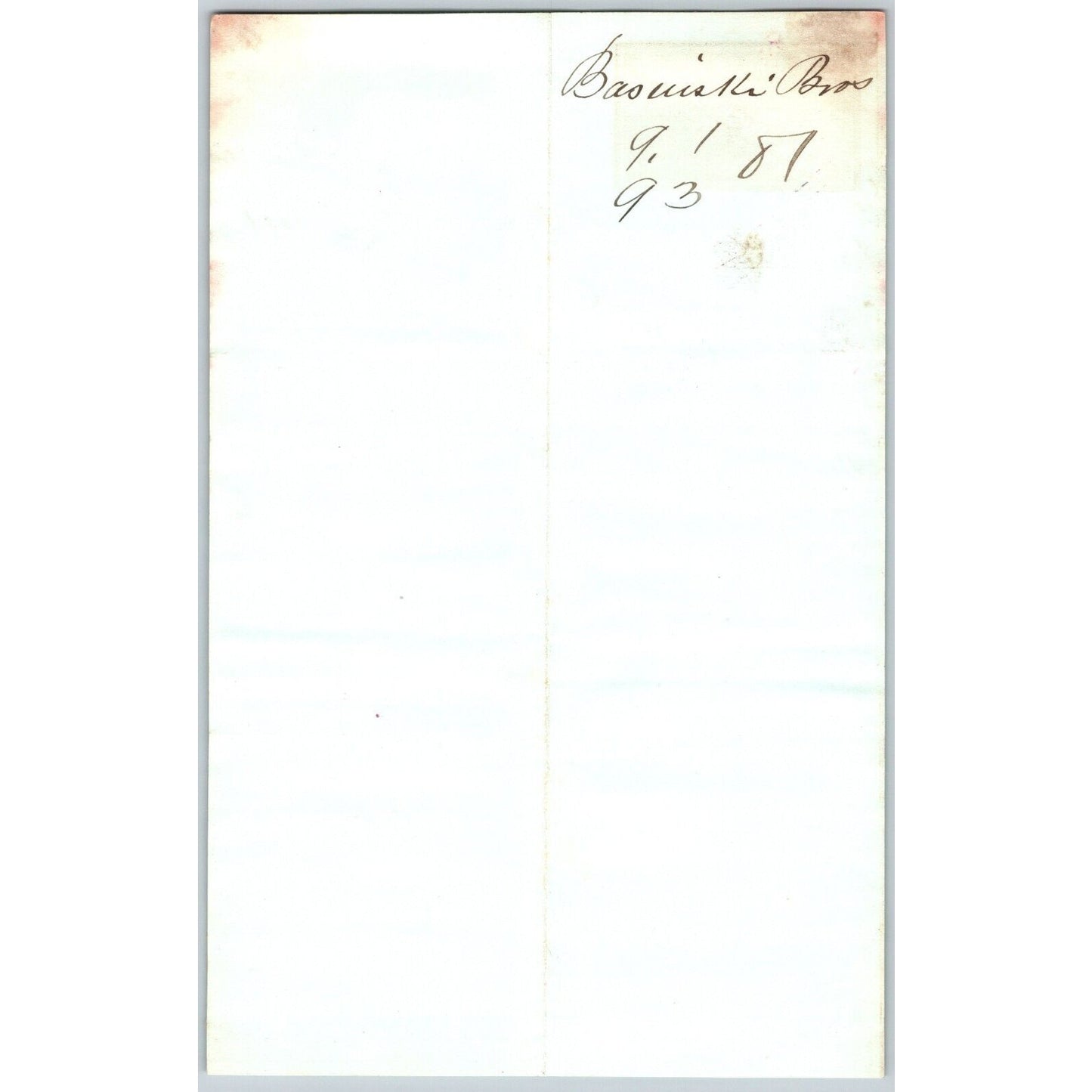 J. Basinski & Bros. Bozeman, MT (Dry Goods) 9/1 1881 Letterhead Henry Elling*