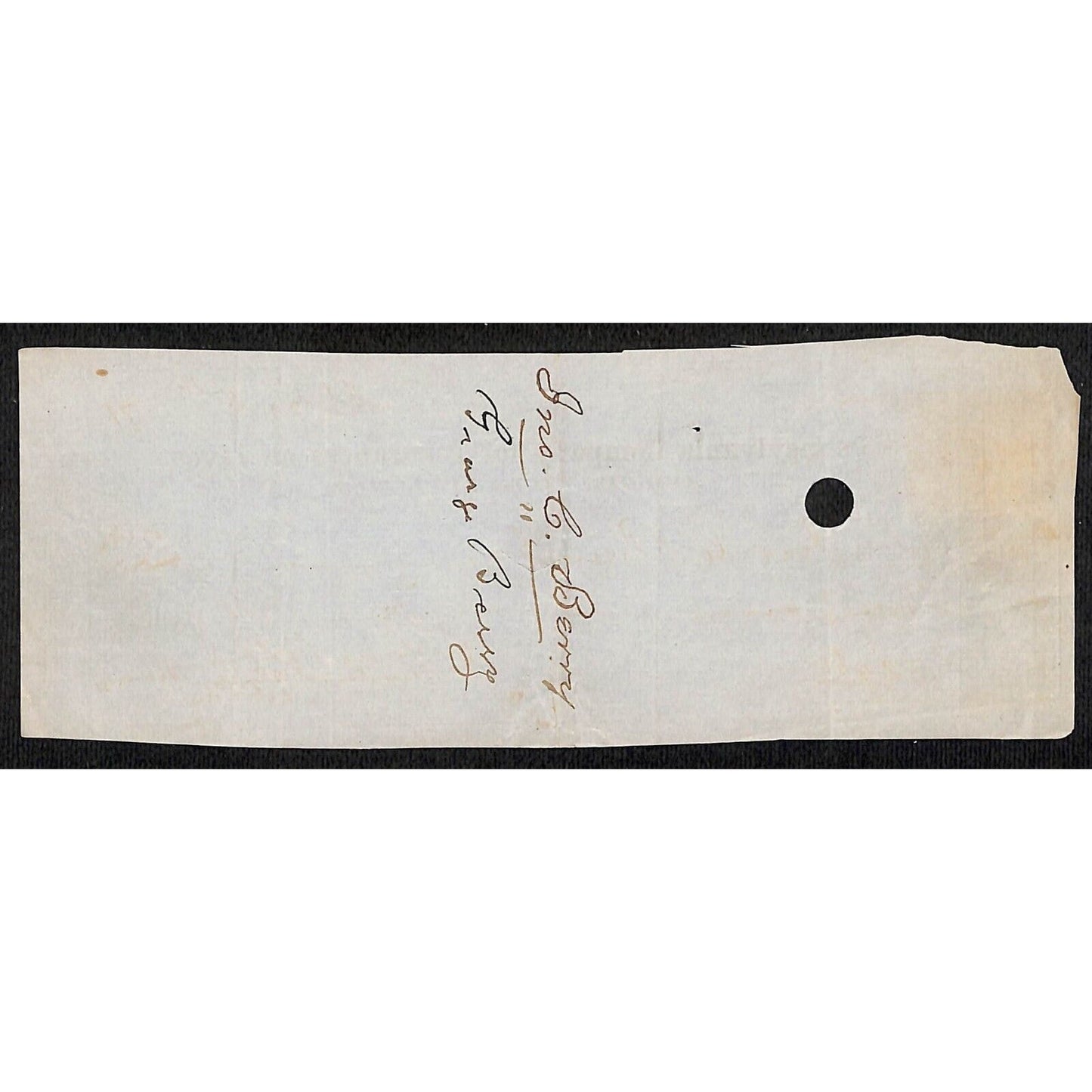 1871 Pennsylvania Company for Insurances on Lives w/ Rev Stamp C. Berry