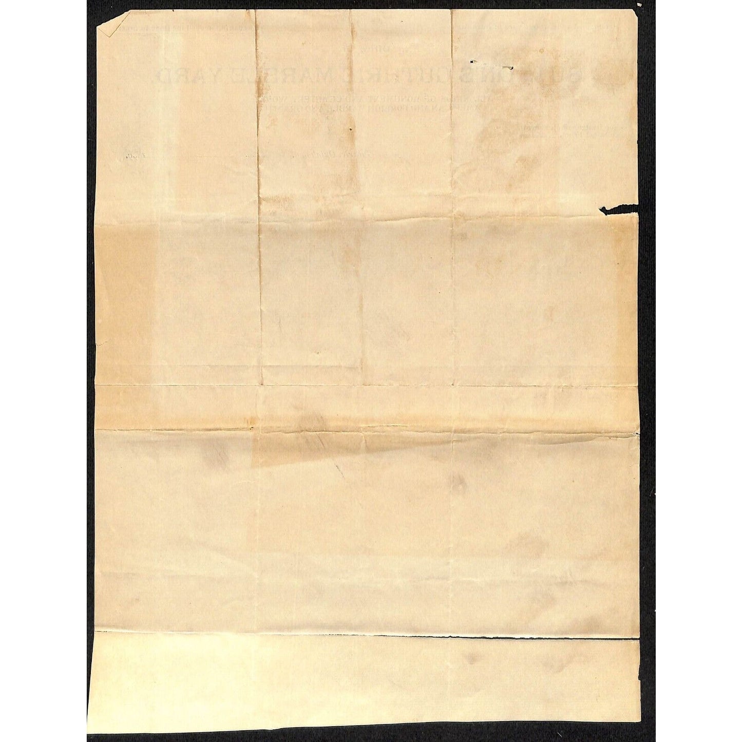 1899 Sutton's Guthrie Marble Yard OK Indian Territory Letterhead