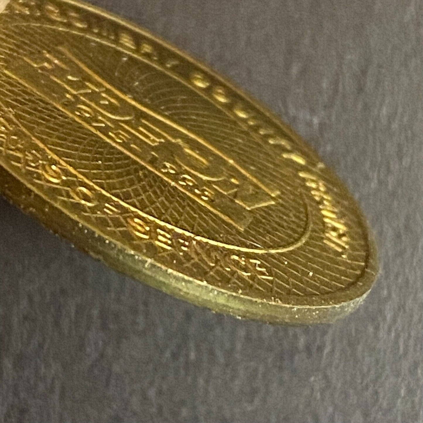 Montgomery County Maryland 20th Anniv 1975-95 Fare Brass Bus Transit Token 28mm