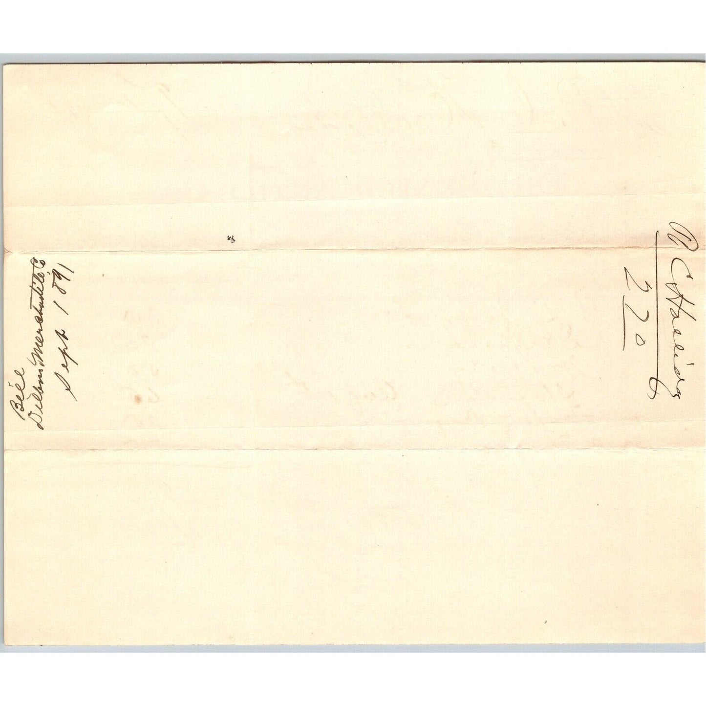 Dillon MT Dillon Mercantile Co. John T. Yoe Sept. 1891 Billhead R.C. Halliday*