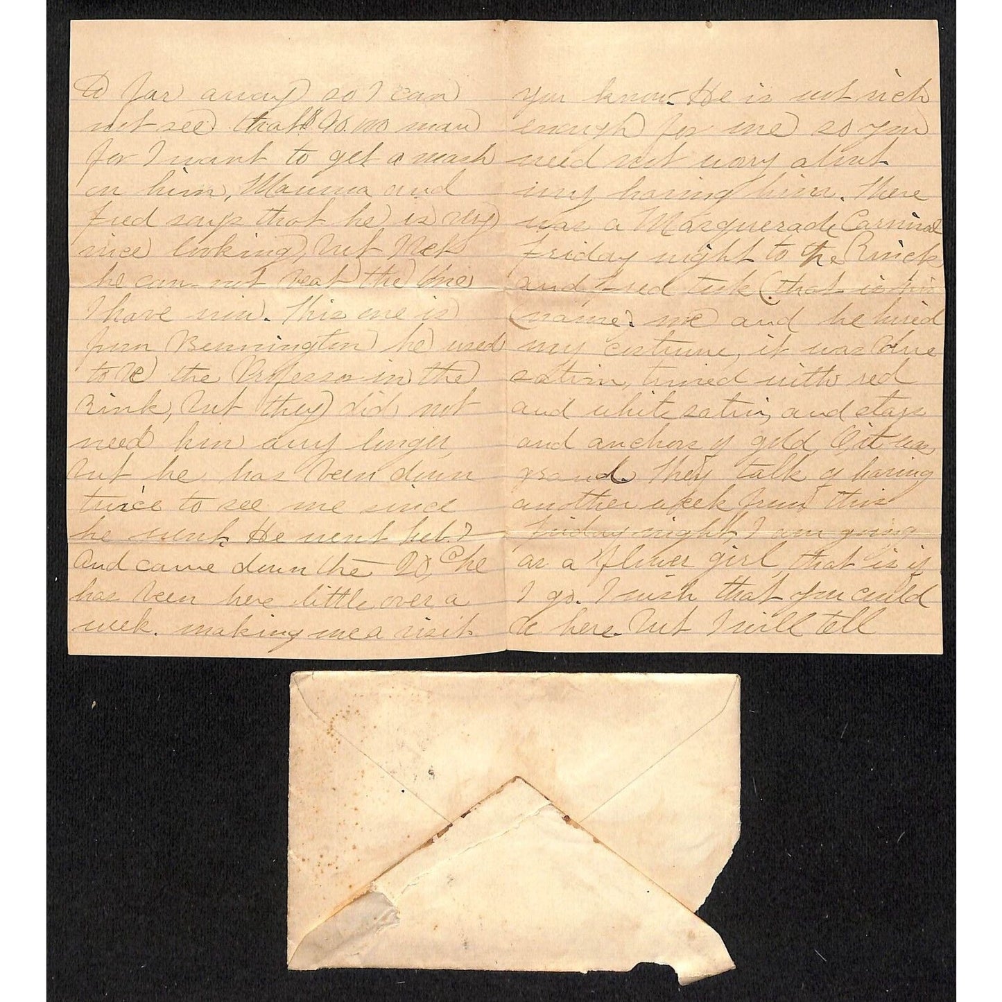 1885 Chatham, NY ALS Correspondence - on Stationary w/ Blackberry Header Art