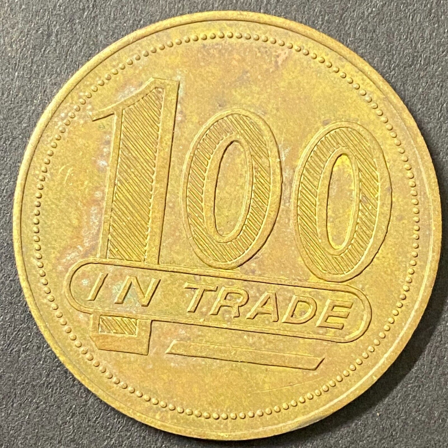 Fort Polk NCO Open Mess G/F $1 in Trade Token Brass Louisiana 35mm (#3)