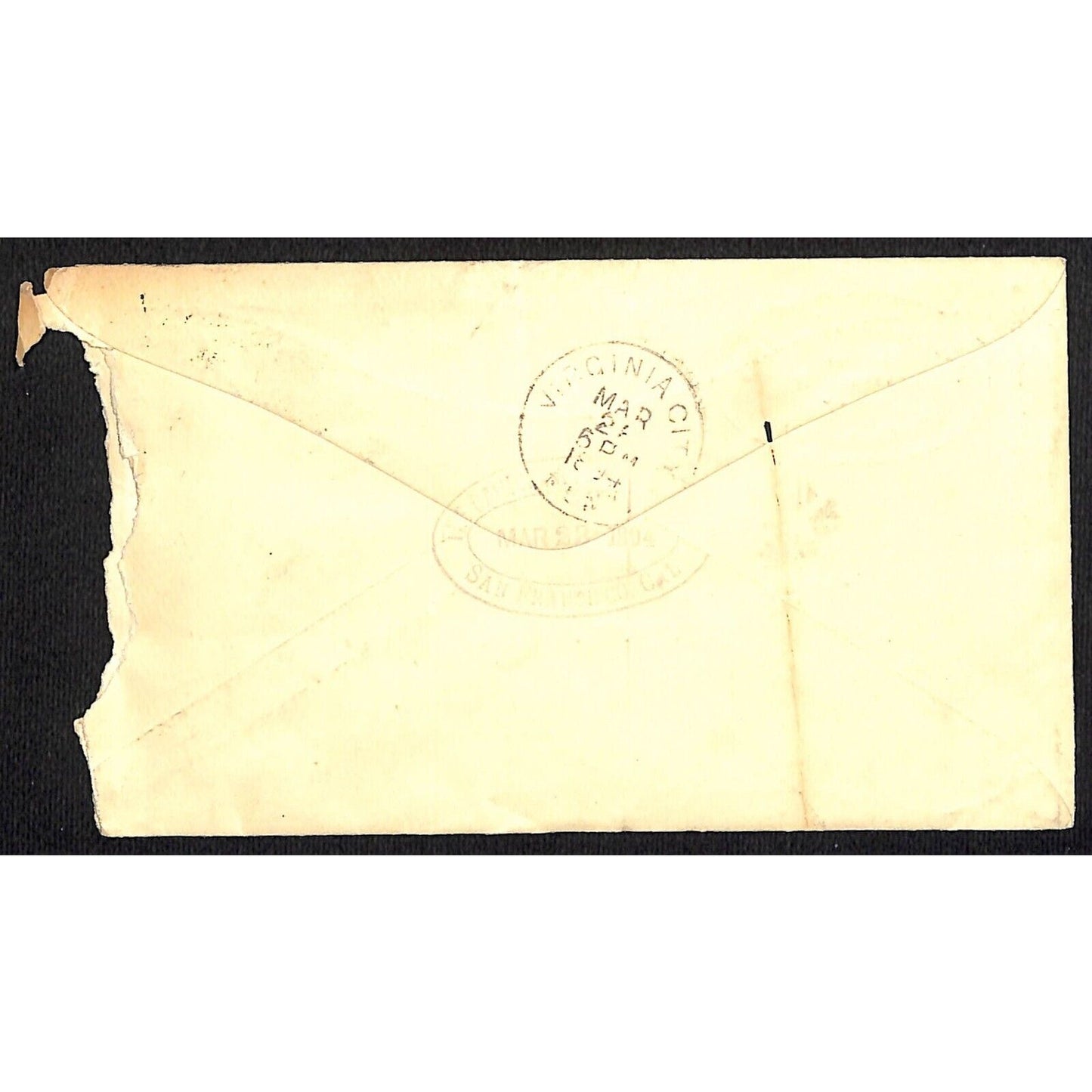 California Powder Works (Hercules) 3/22 1894 Cover S.R. Buford Virginia City, MT