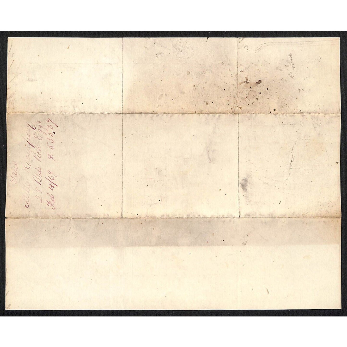 Miller & Co. Produce Merchants Broad St. NYC 1869 J.J. Cover* Billhead