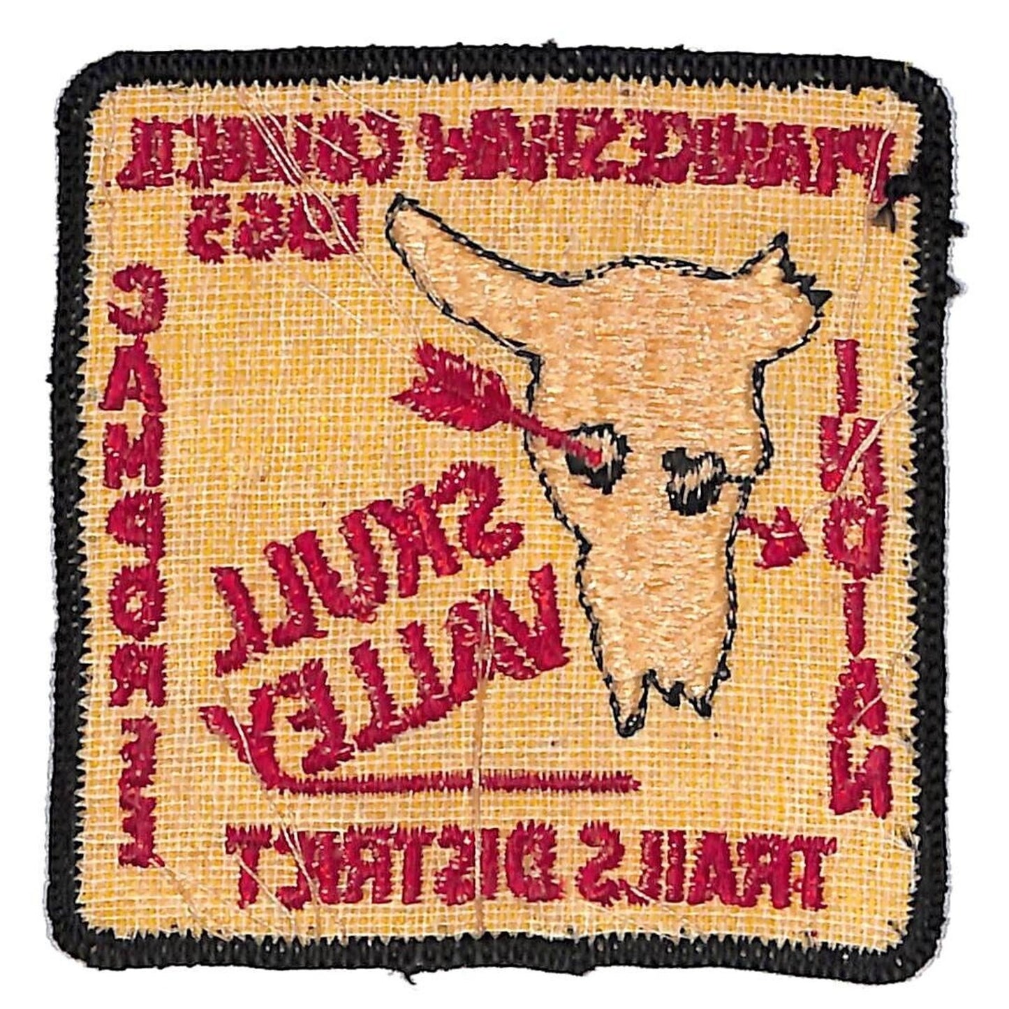 Boy Scouts BSA 1965 Indian Trails Piankeshaw Skull Valley Patch Scarce