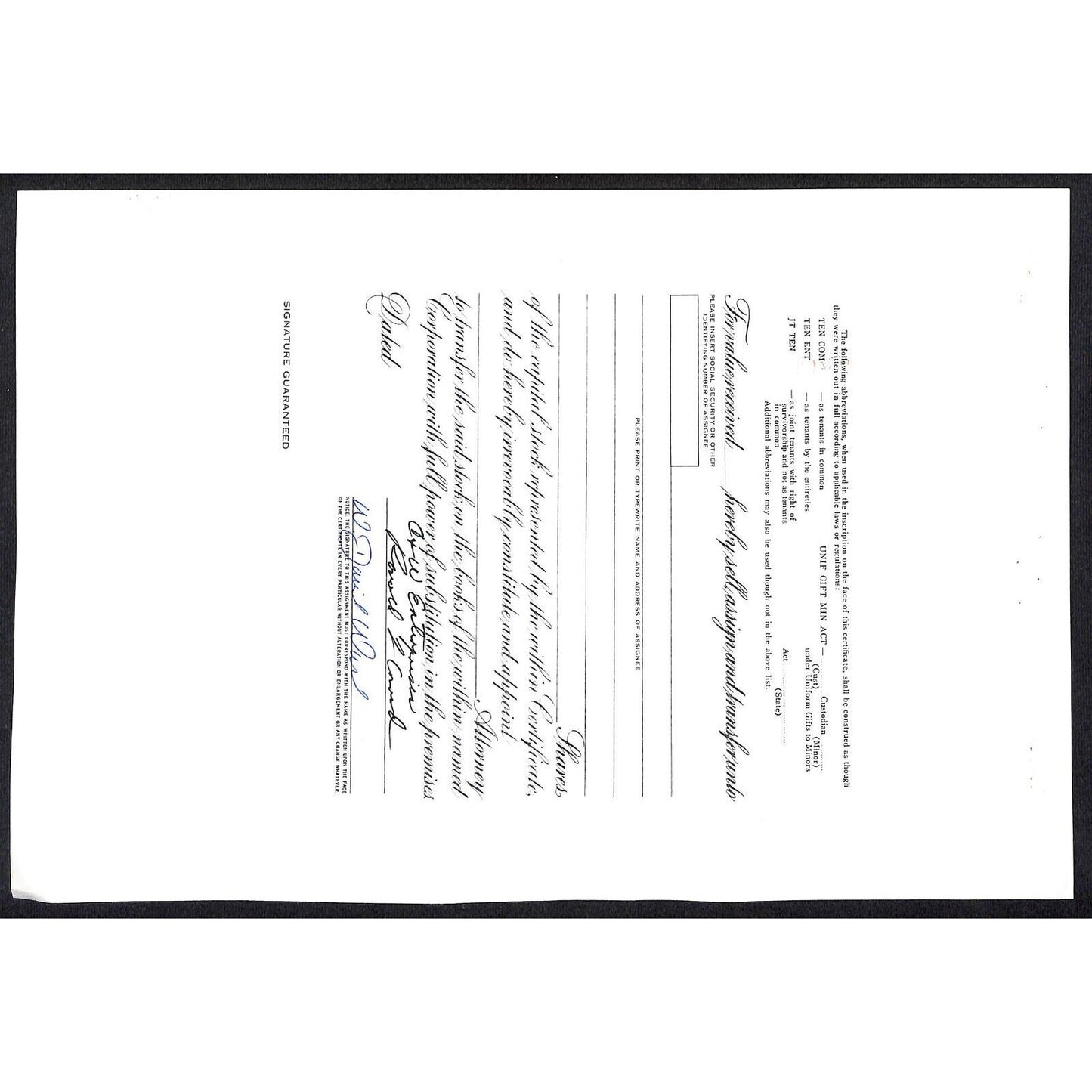 Huck Finn Inc Minnesota 1973 Stock Certificate #25404