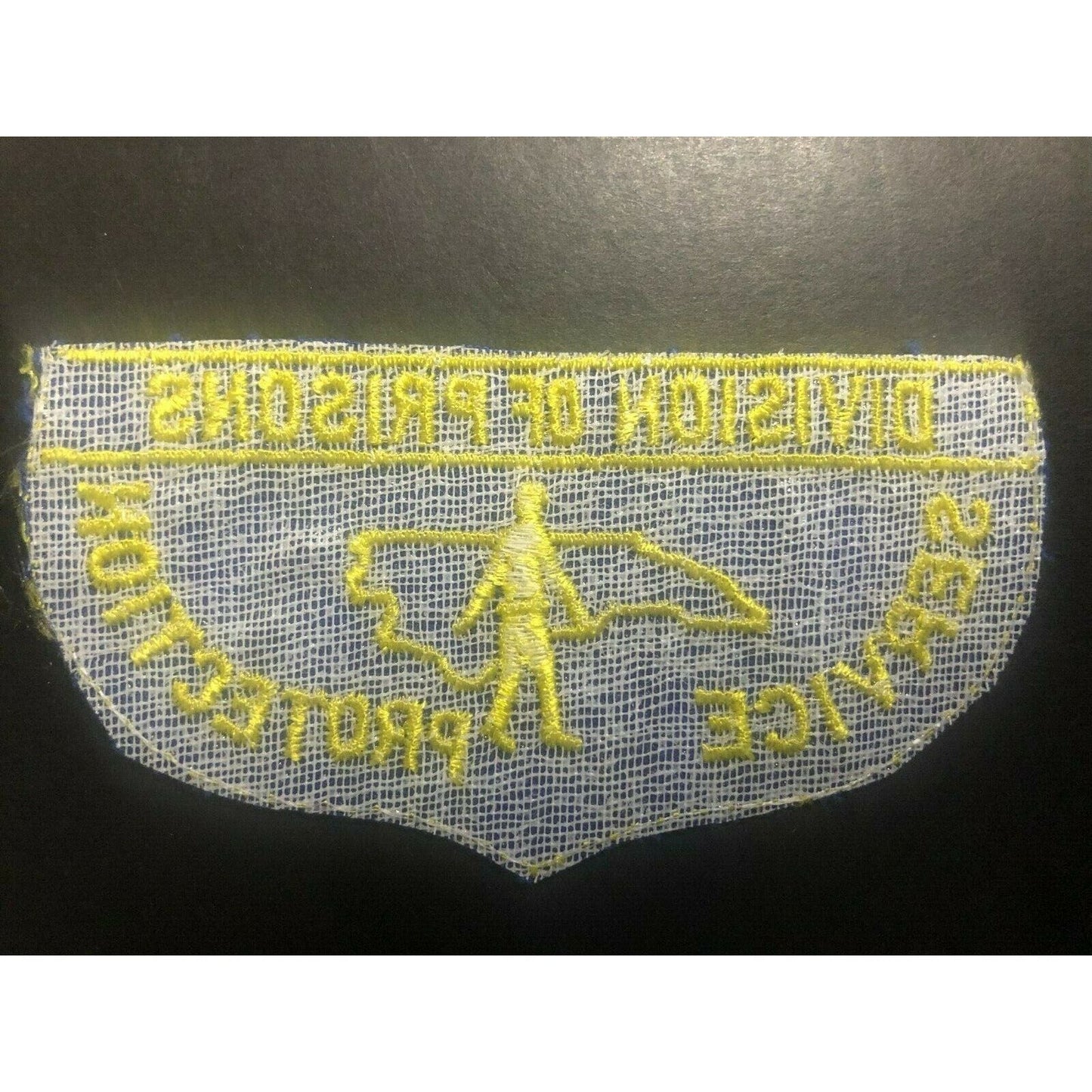 Vintage 1960's-70's "Division of Prisons Service Protection" Embroidered Patch