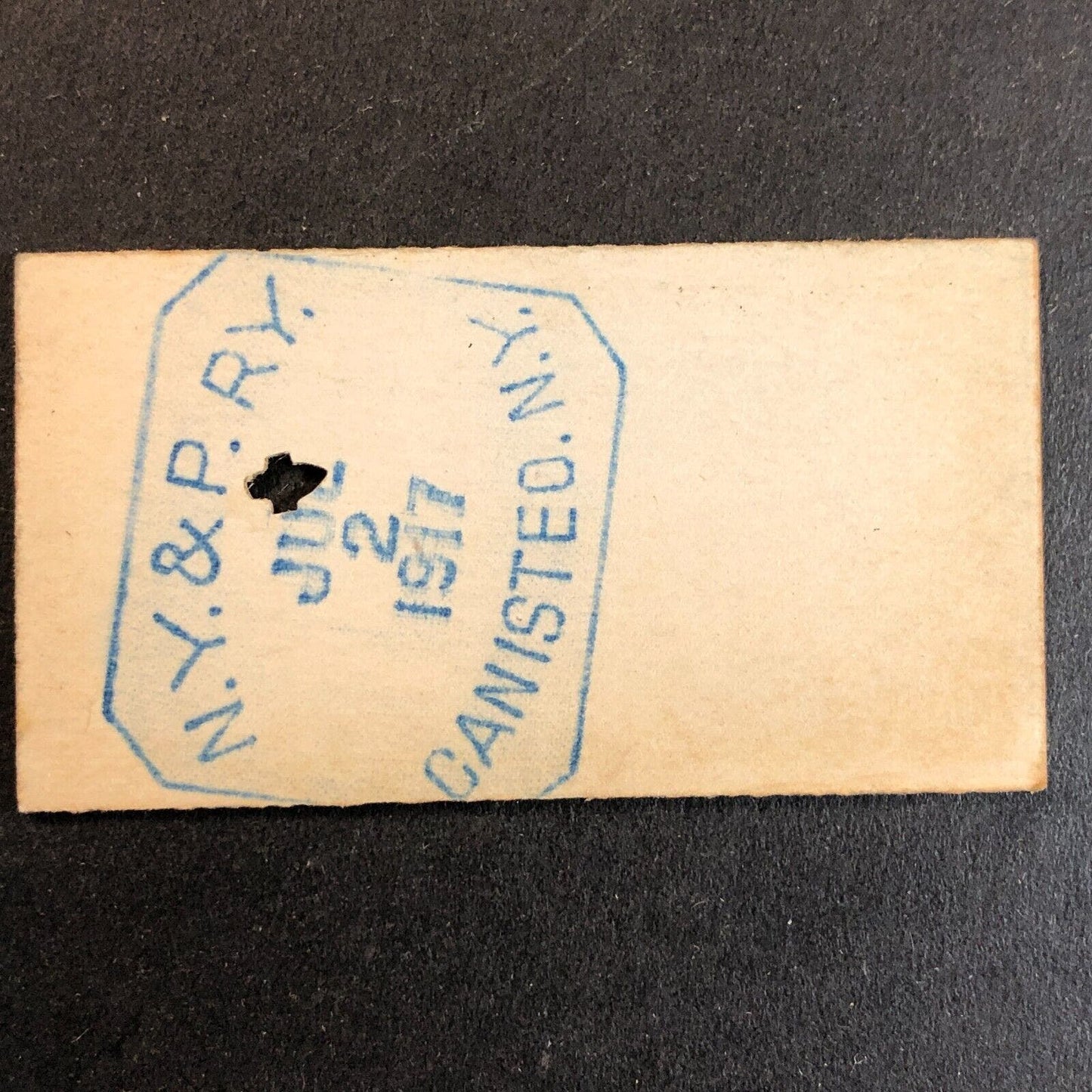 New York & Pennsylvania Railroad July 2 1917 Genesee, PA Ticket #10712
