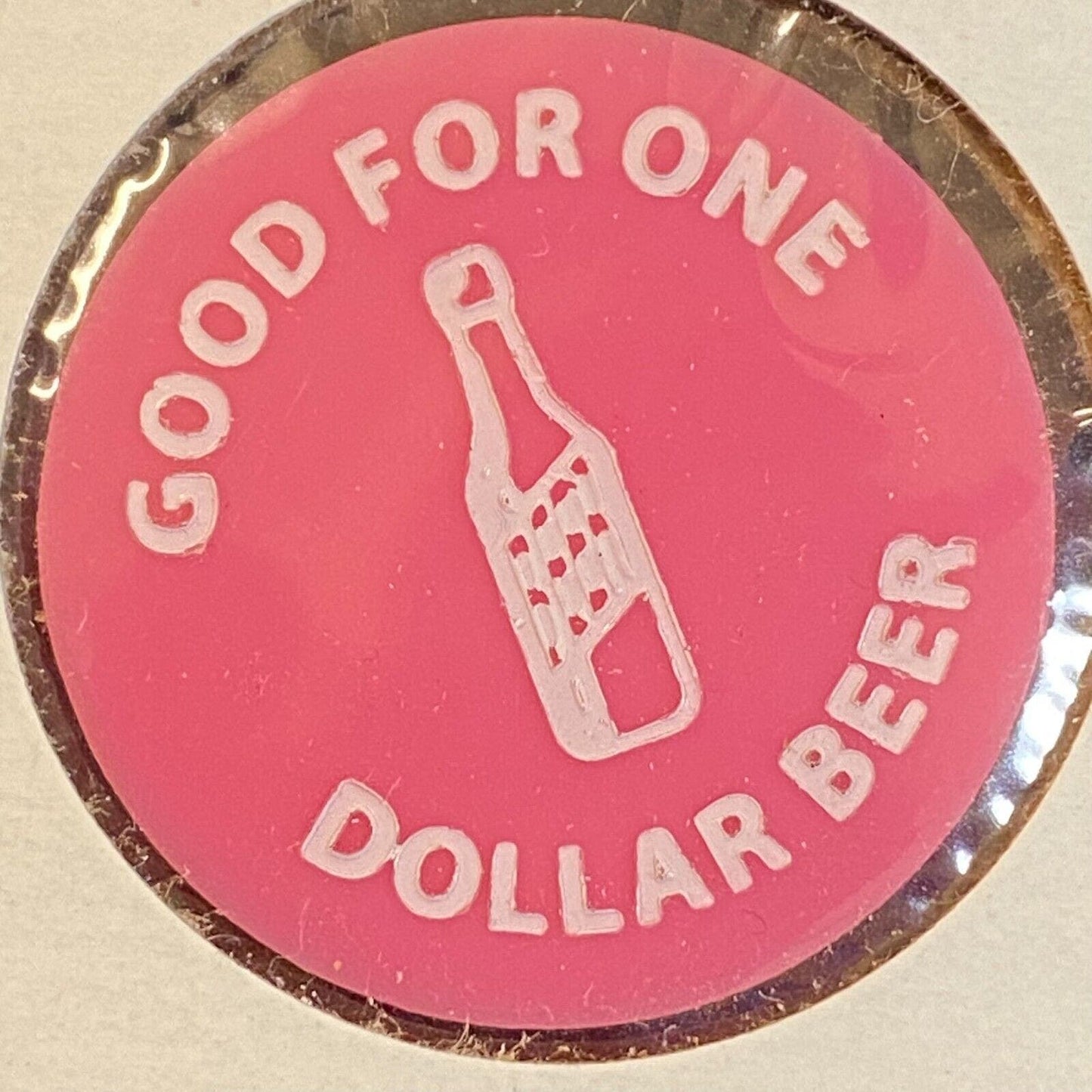 Indiana, PA F.O.E. Eagles #1468 c1970's-80's Plastic G/F One Dollar Beer Token
