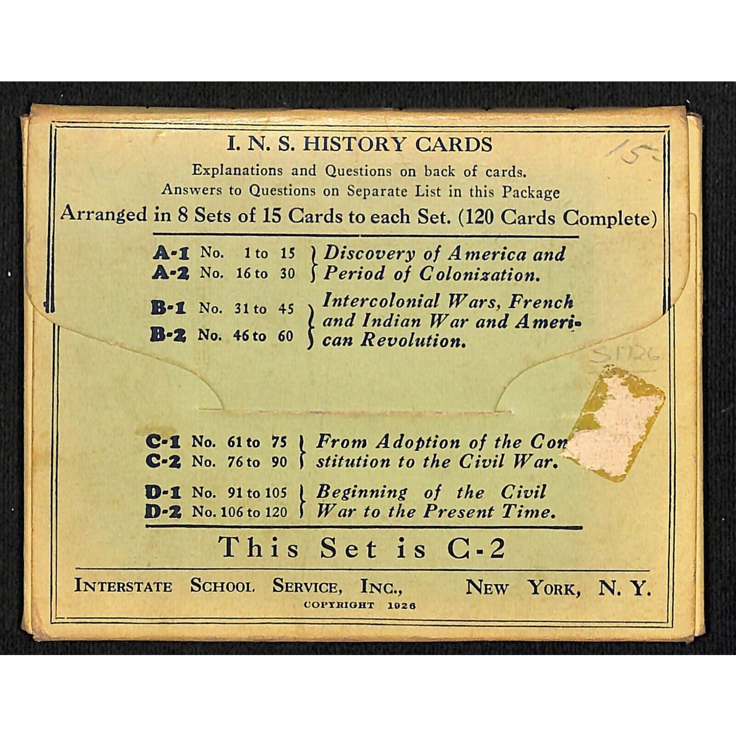 American History in Pictures c1926 Complete Interstate School C-2 Civil War