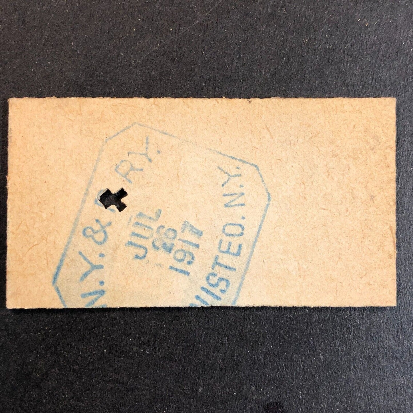 New York & Pennsylvania Railroad July 26 1917 Whitesville, NY Ticket #18283