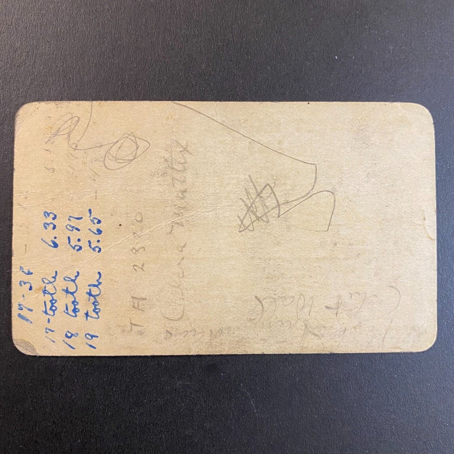 1940 Midwest Racing Ass'n "Race Car Owner" Member Card "Charles Henry Meyer"