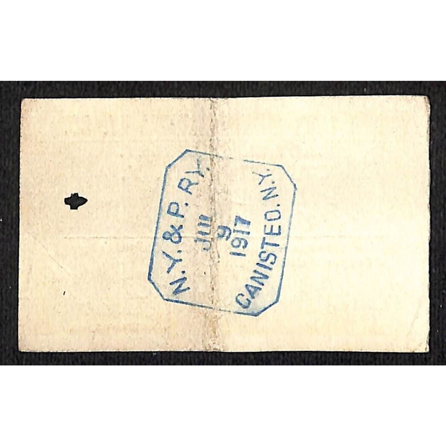 New York & Pennsylvania Railroad RY July 9 1917 Edwards /?? Ticket #6802