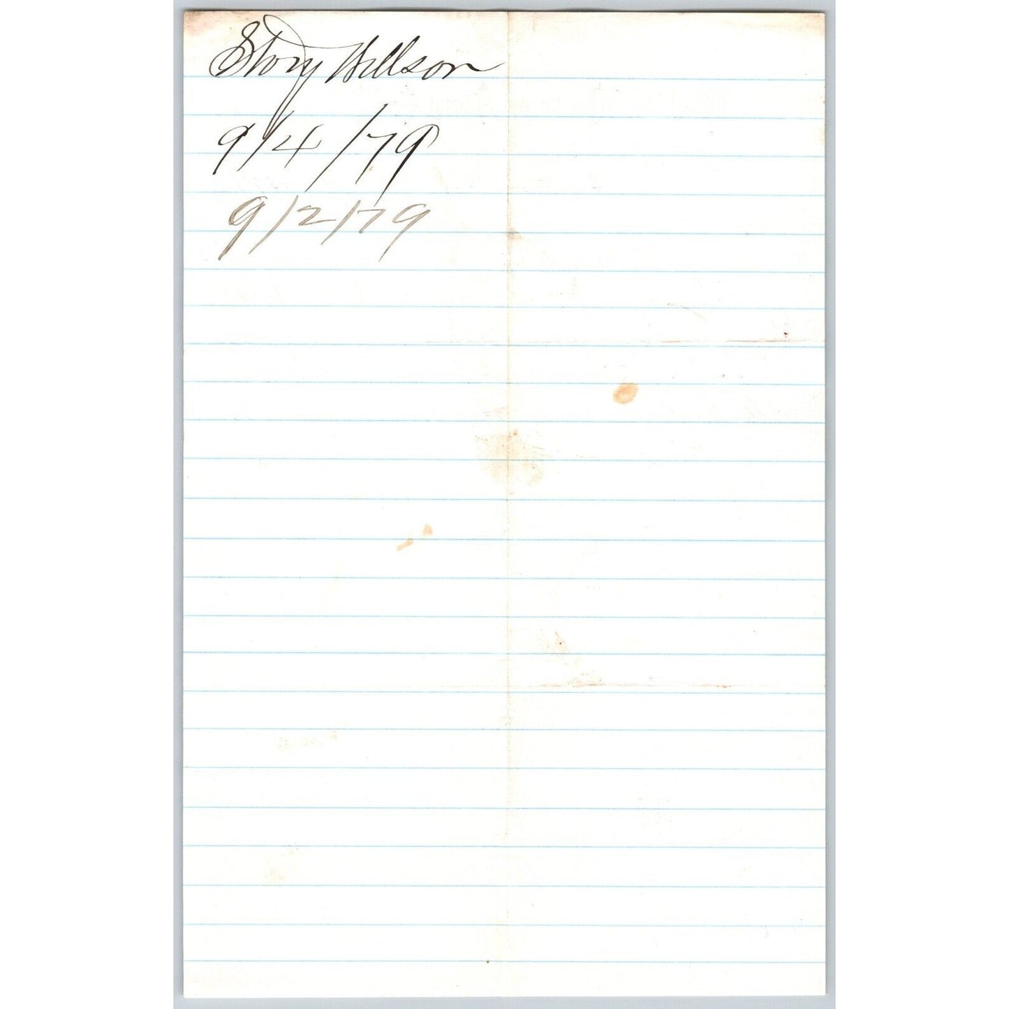 Banking House of Story & Nelson Bozeman, MT 9/2 1879 Letterhead - Henry Elling*
