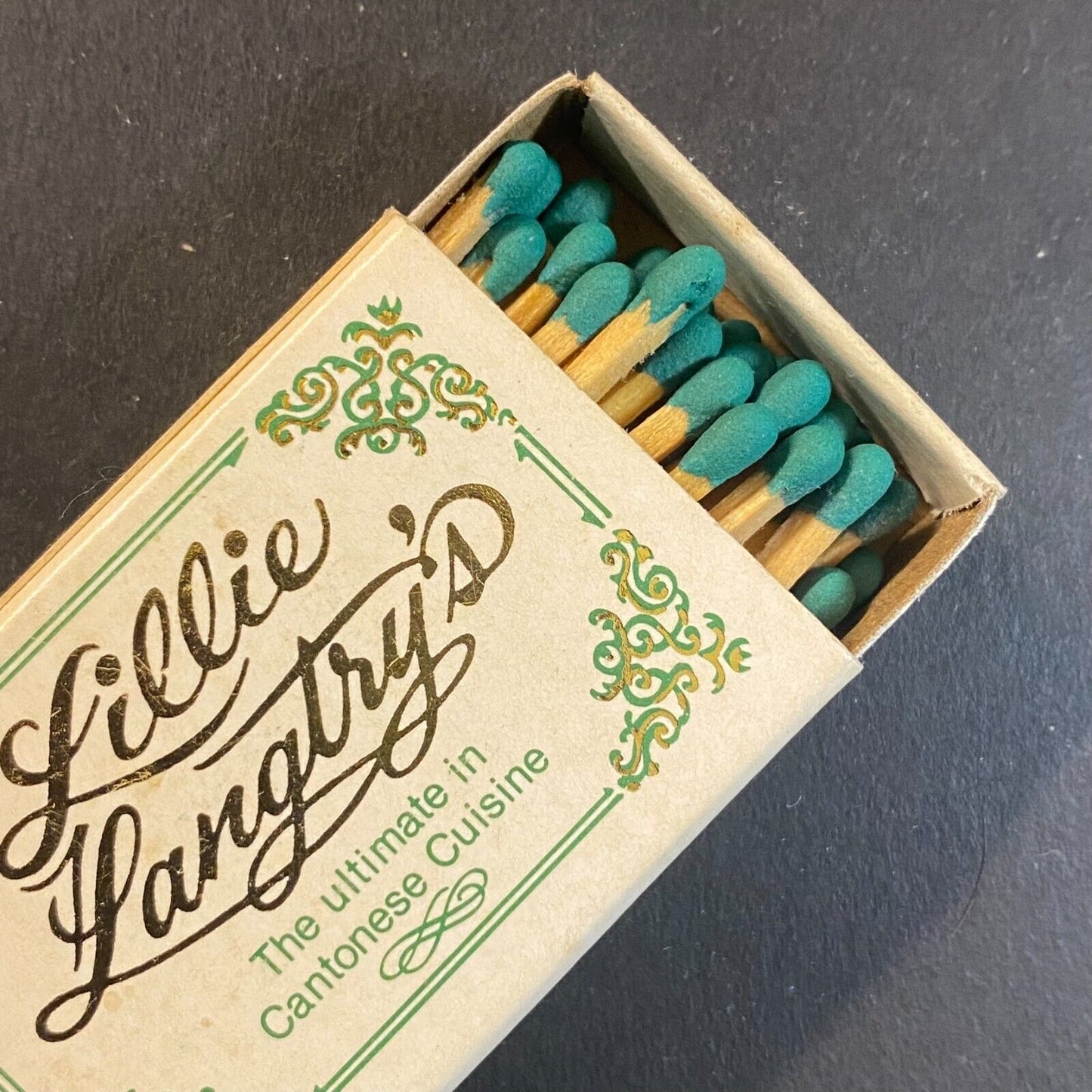 Lillie Langtry's Cantonese Restaurant Golden Nugget Las Vegas Vintage Matchbox