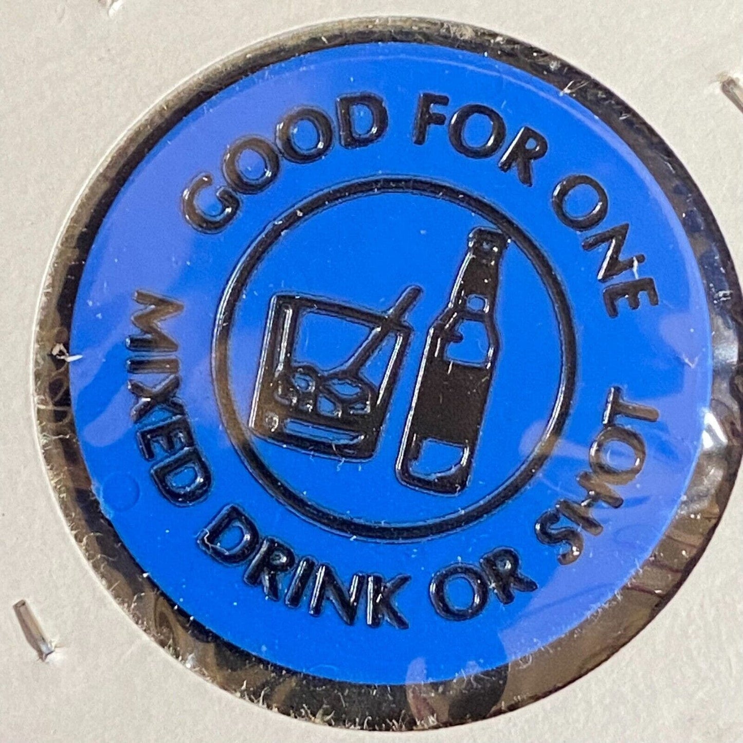 Irwin, PA Fairmont Hahntown VFD c1970's-80's Plastic "Mixed Drink or Shot" Token