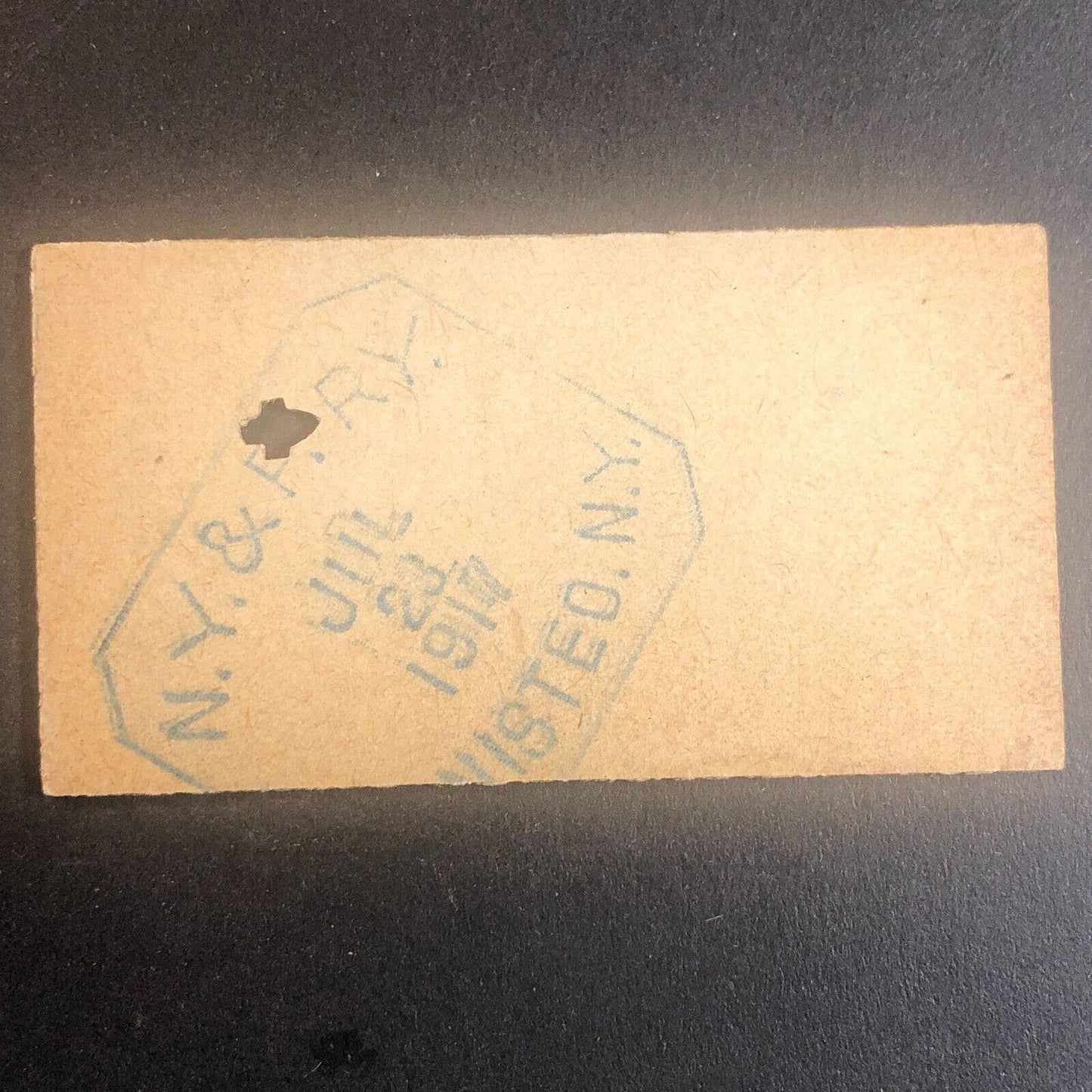 New York & Pennsylvania Railroad July 23 1917 Greenwood, NY Ticket #53598