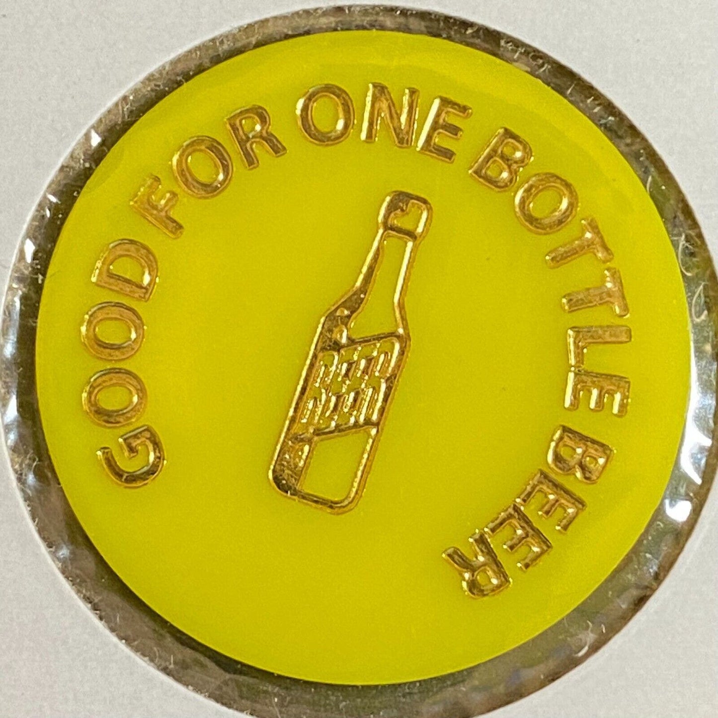Johnstown, PA Rovida's Bar c2007 ? Plastic "G/F One Bottle Beer" Token