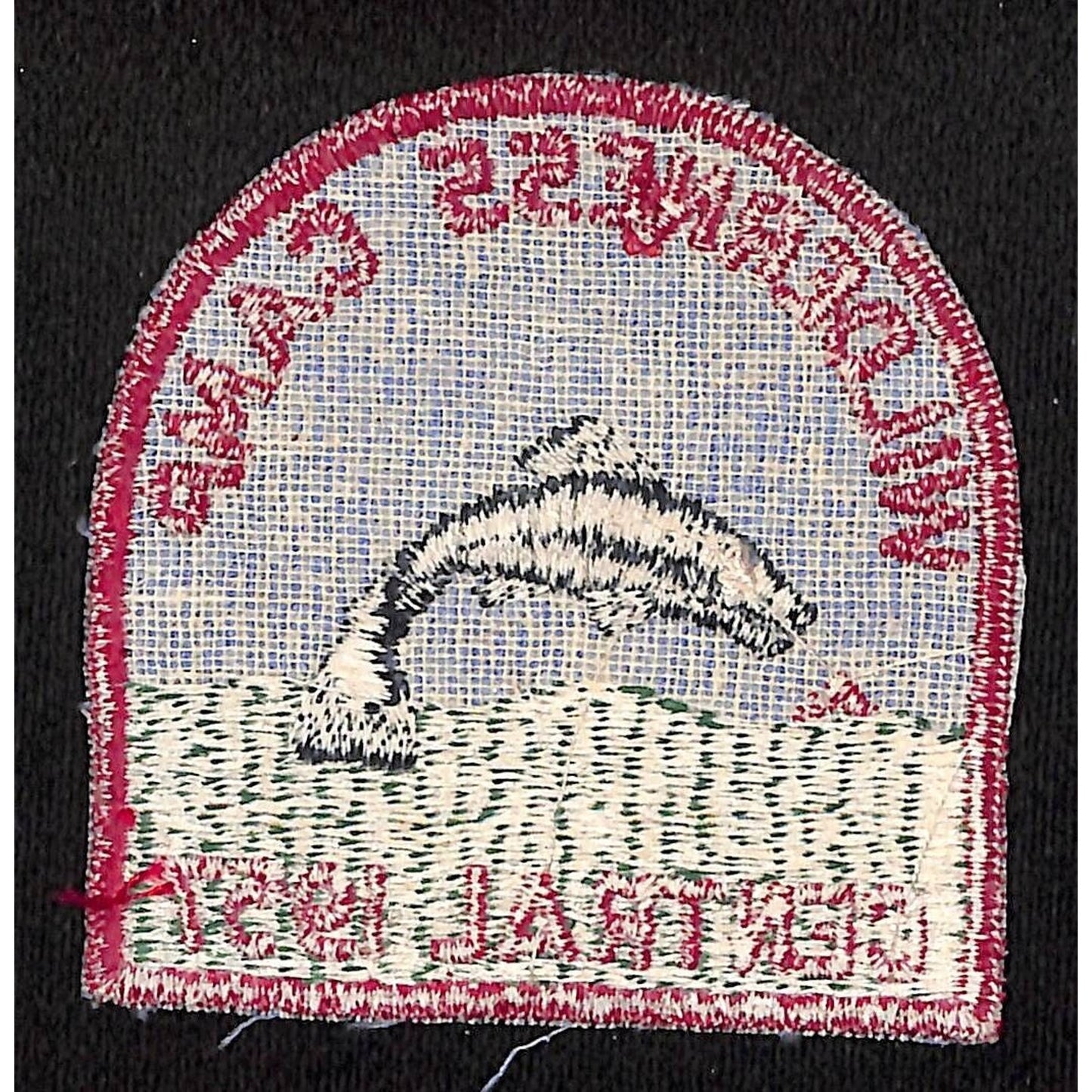 Boy Scouts BSA Wilderness Camp Central 1957 Embroidered Patch VGC