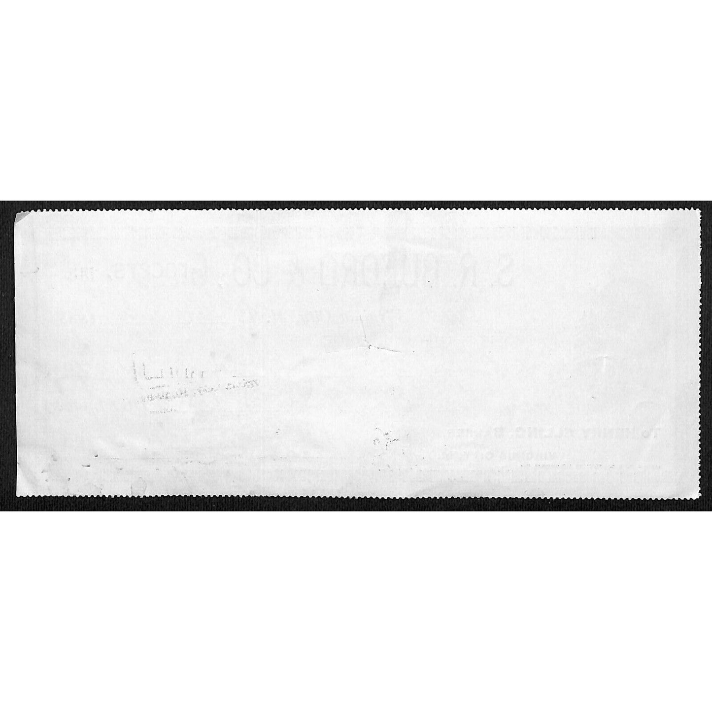 1888 Henry Elling Virginia City Montana Territory S.R. Buford Grocers Check #338