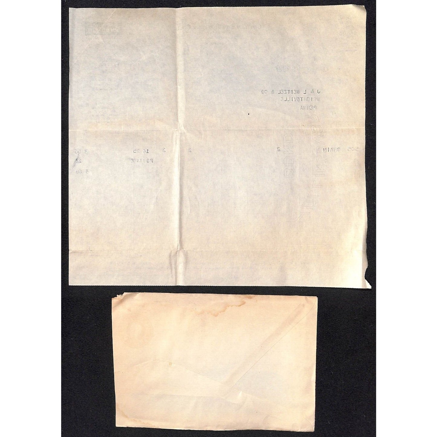 Gotham Silk Hosiery Co. Fifth Ave. NYC Weitzel 1927 Billhead + Cover