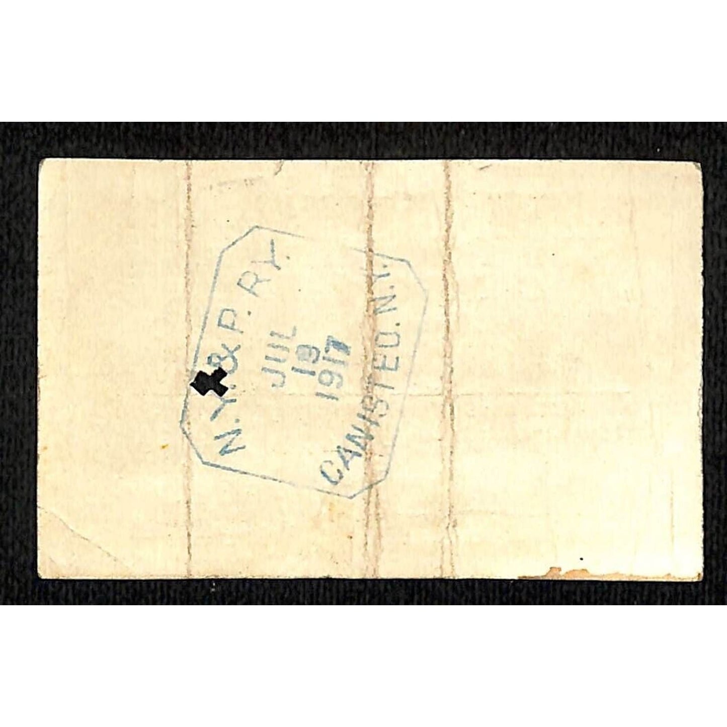 New York & Pennsylvania Railroad RY July 19 1917 Rexville Ticket #5237