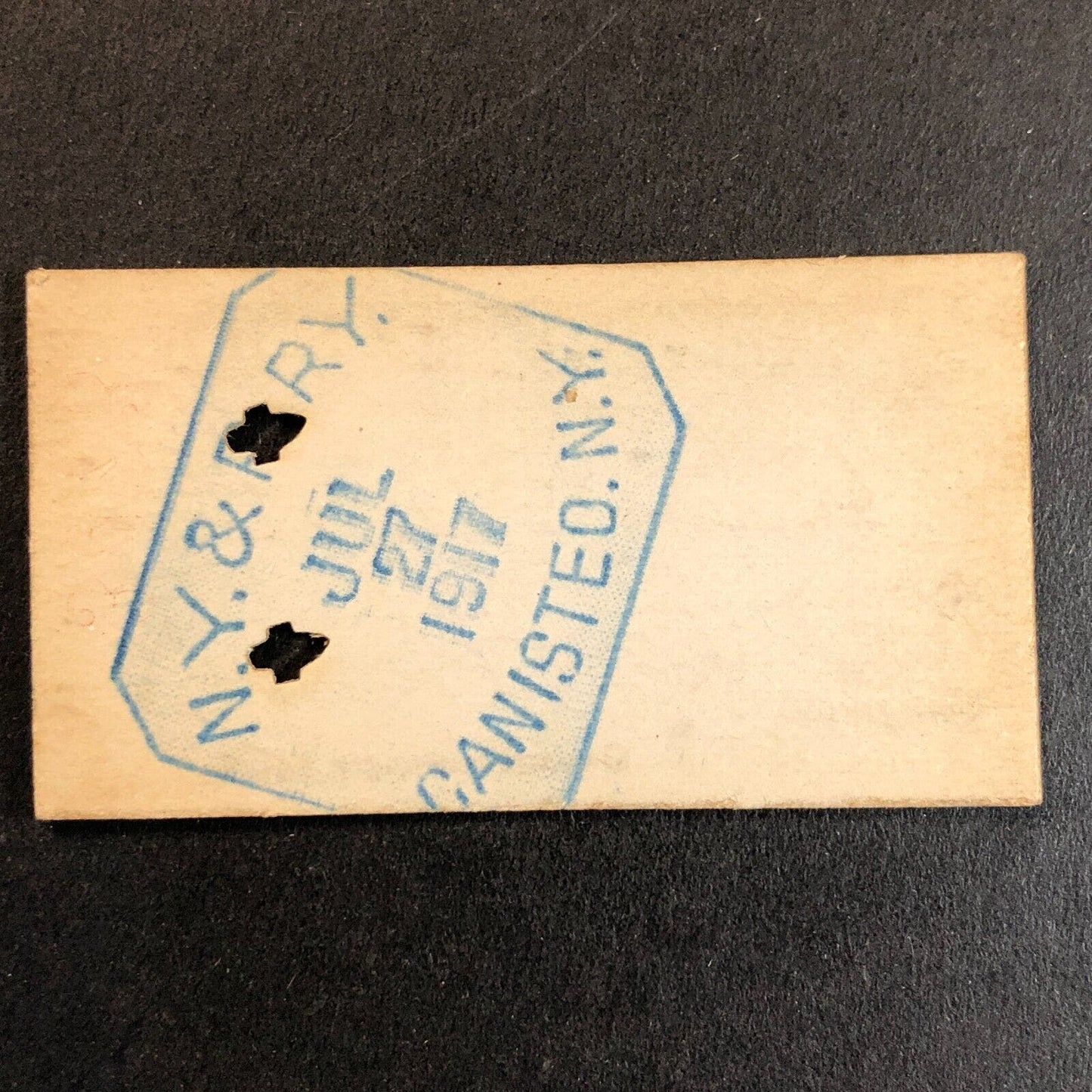New York & Pennsylvania Railroad July 27 1917 Shingle House Ticket #3472 Scarce