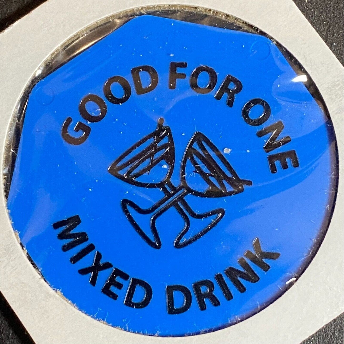 Harmony, PA Moose Lodge 957 c1970's-80's Plastic Mixed Drink w/ Glasses Token