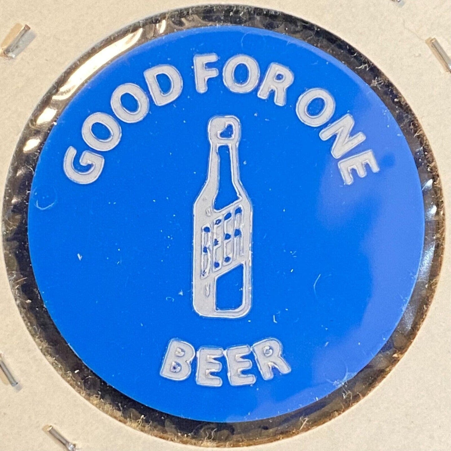 Meadville, PA American Legion #111 c1980's Plastic Token "G/F One Bottle Beer"