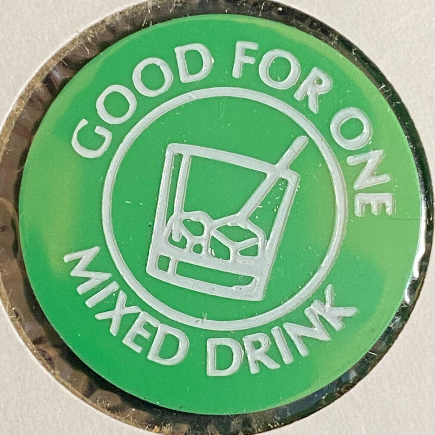 Johnstown, PA Jim & Jimmies c1980's-90's Plastic "G/F One Mixed Drink" Token